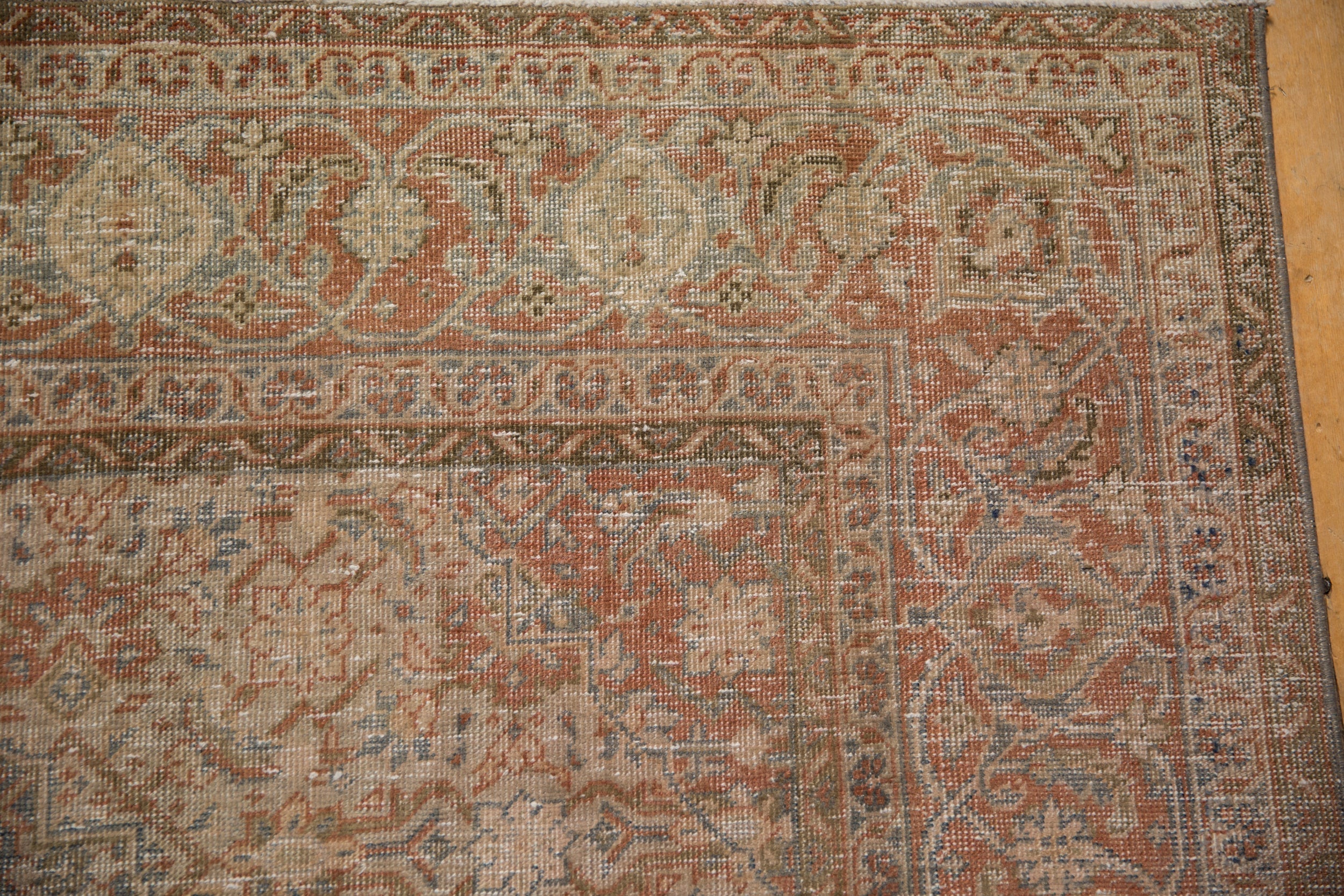 7x10.5 Vintage Distressed Tabriz Carpet - Image 3