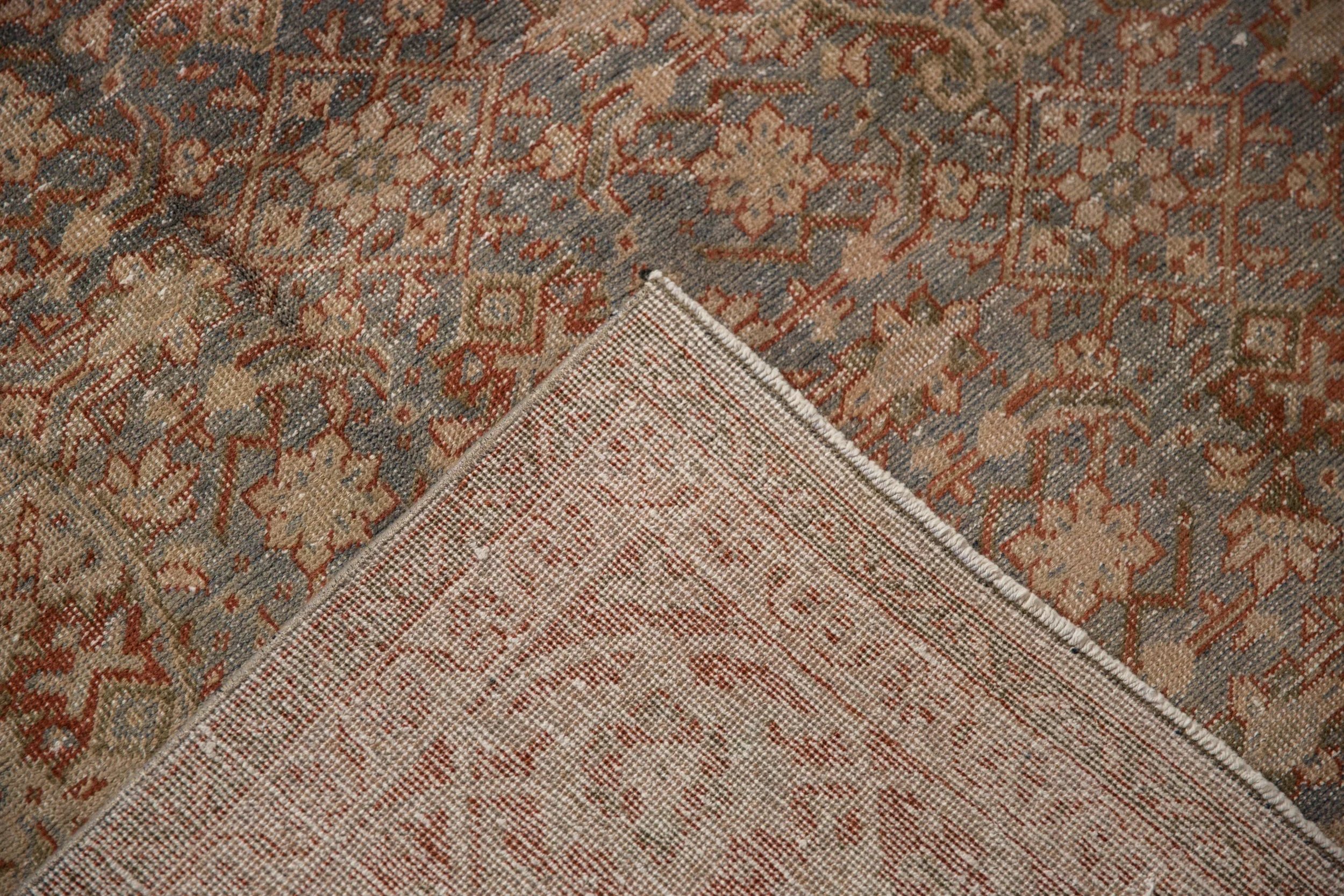7x10.5 Vintage Distressed Tabriz Carpet - Image 8