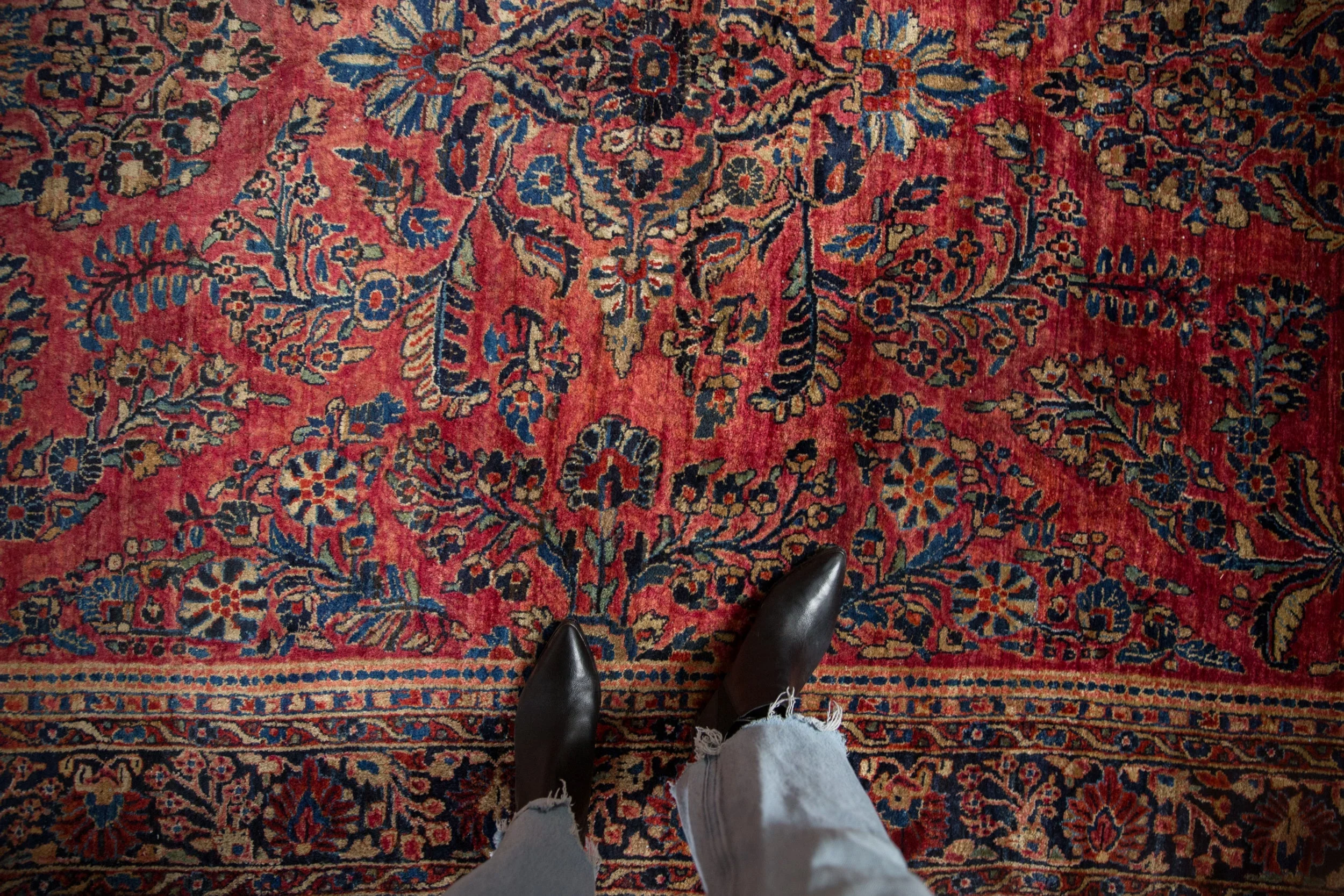 7x10 Antique American Sarouk Carpet - Image 2