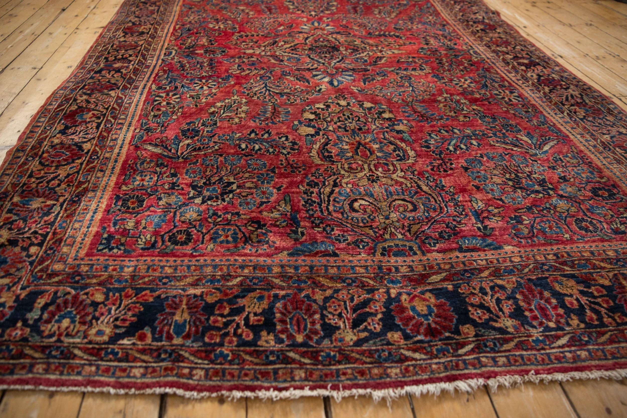 7x10 Antique American Sarouk Carpet - Image 7