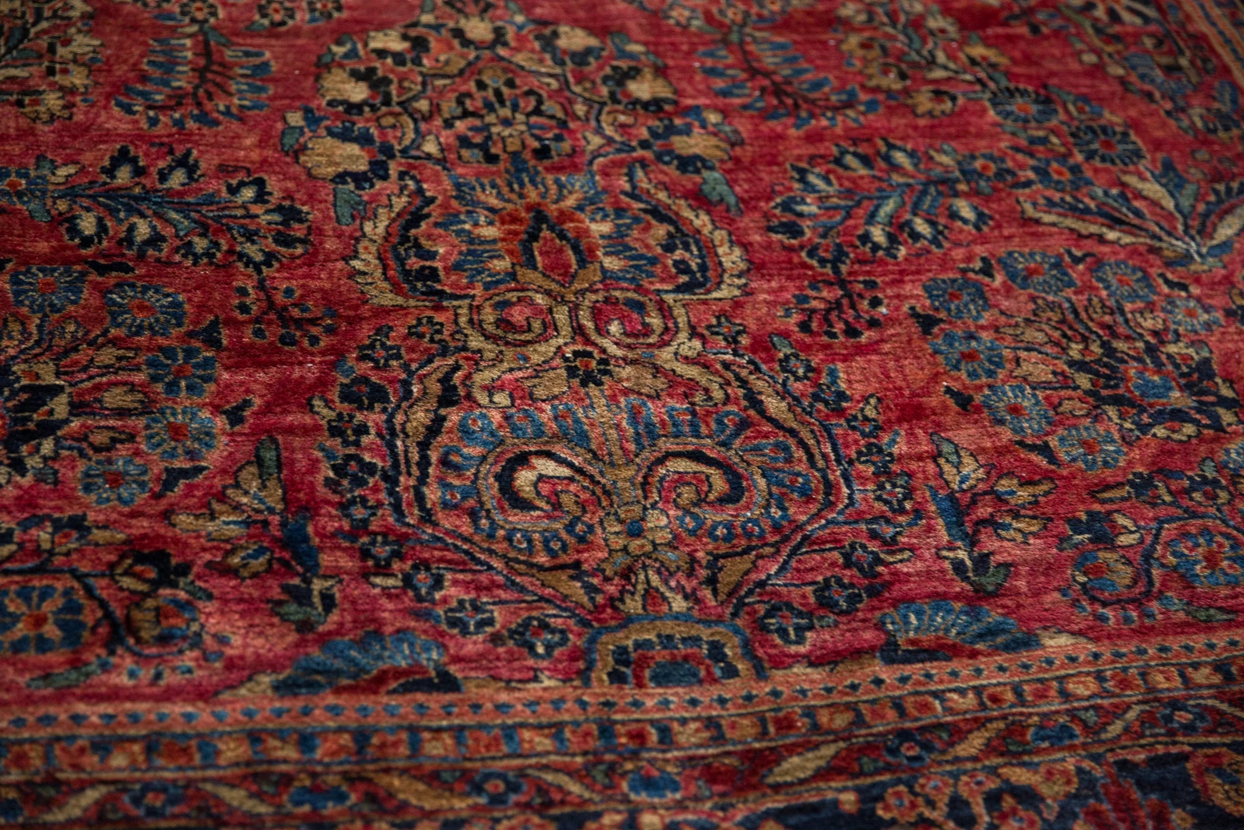7x10 Antique American Sarouk Carpet - Image 8