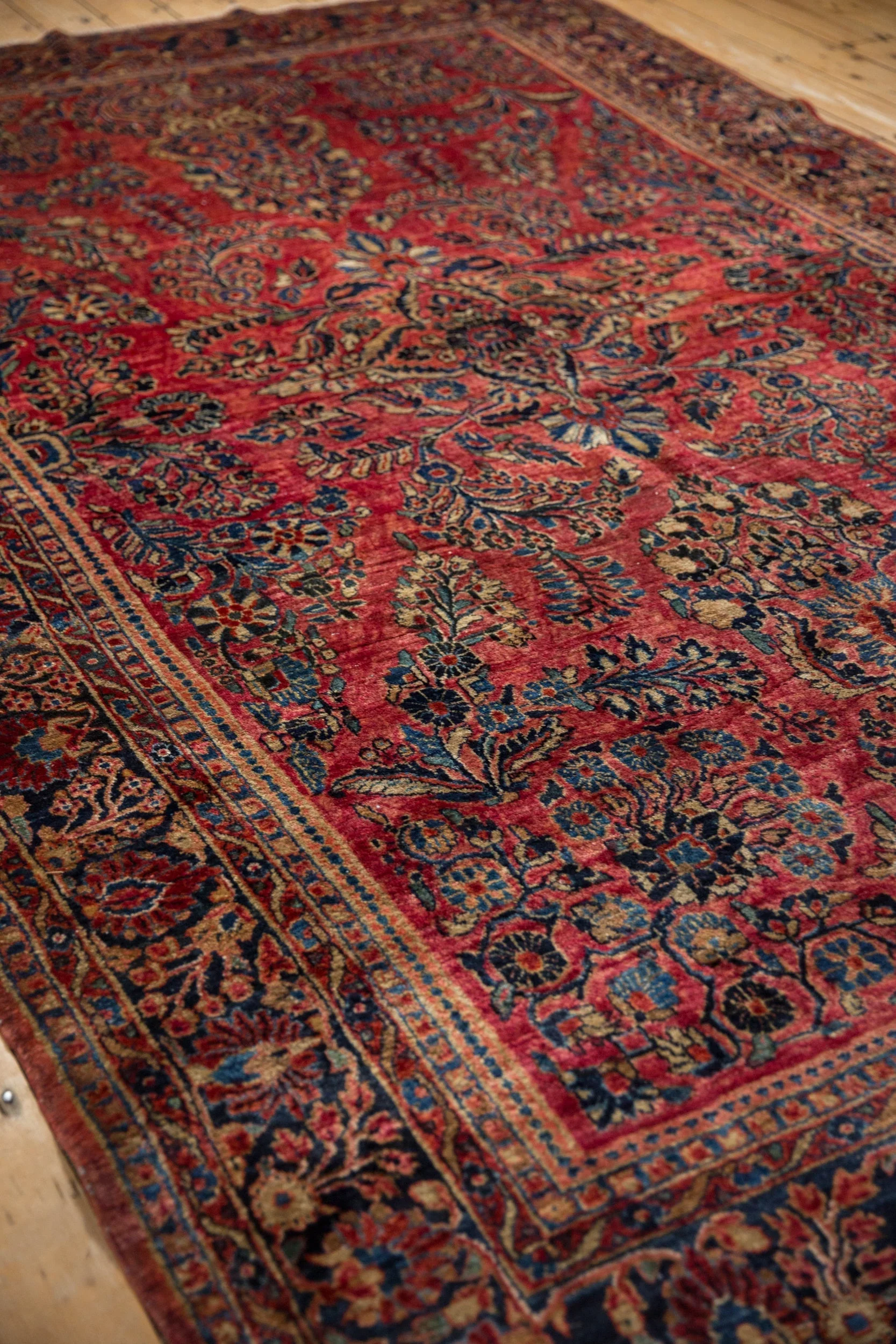 7x10 Antique American Sarouk Carpet - Image 9