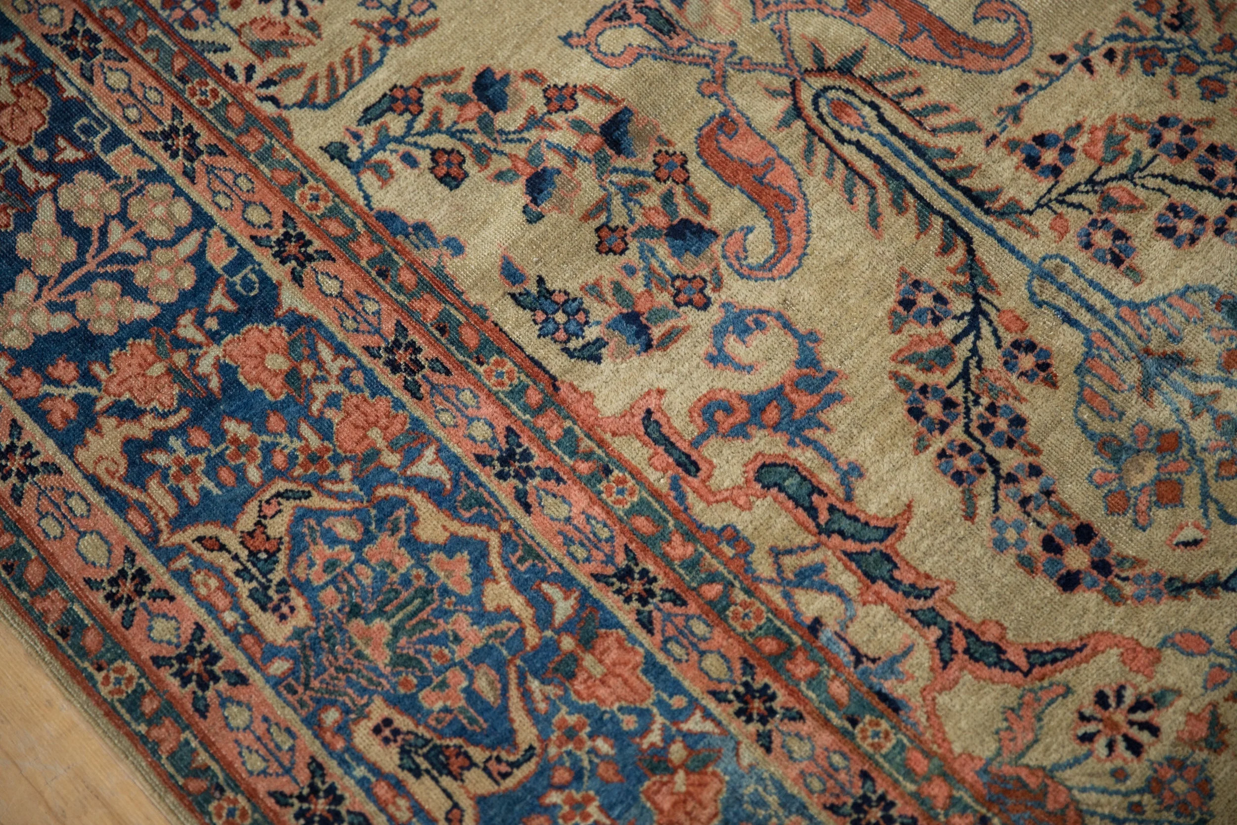 7x10 Antique Farahan Sarouk Carpet - Image 10
