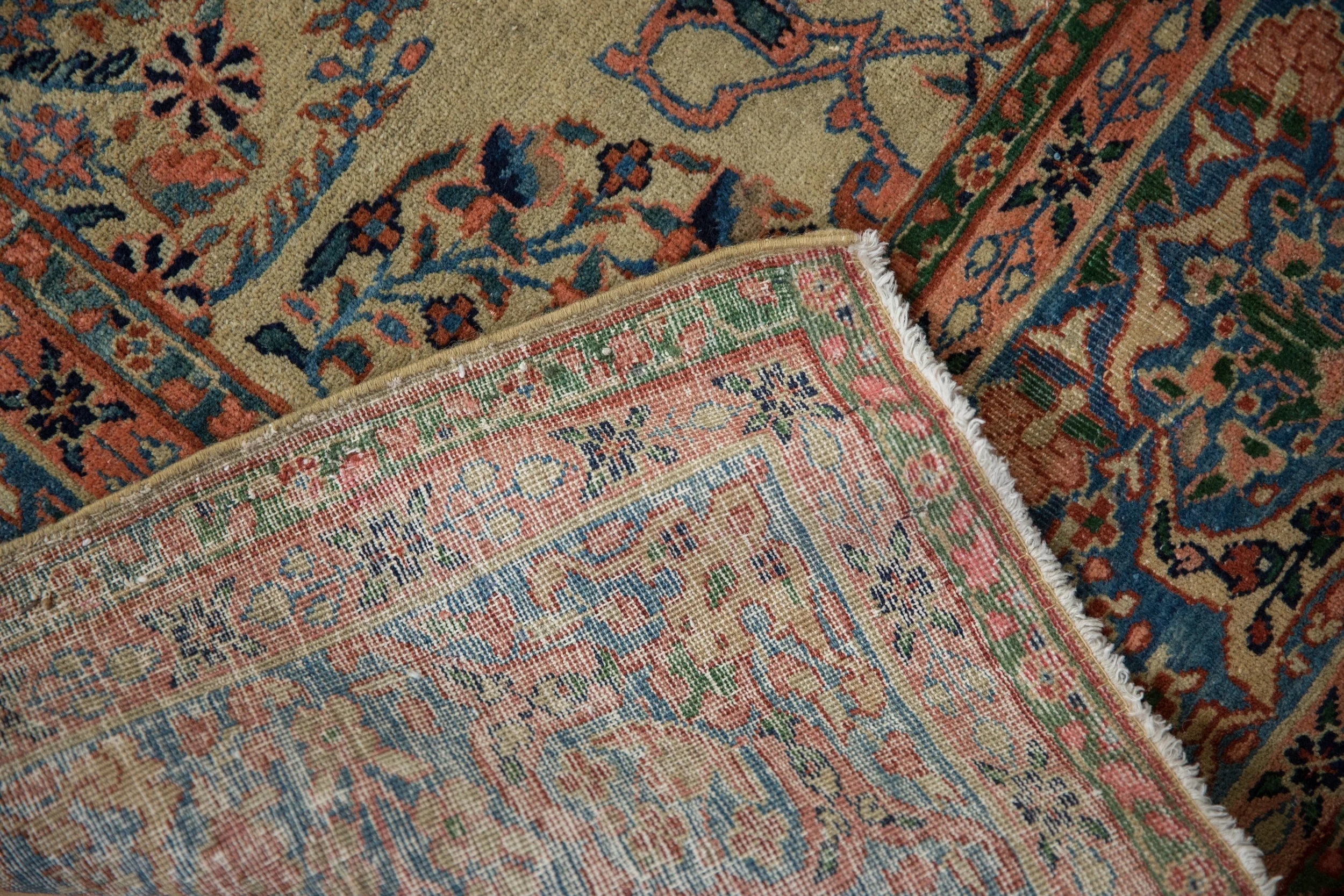 7x10 Antique Farahan Sarouk Carpet - Image 12