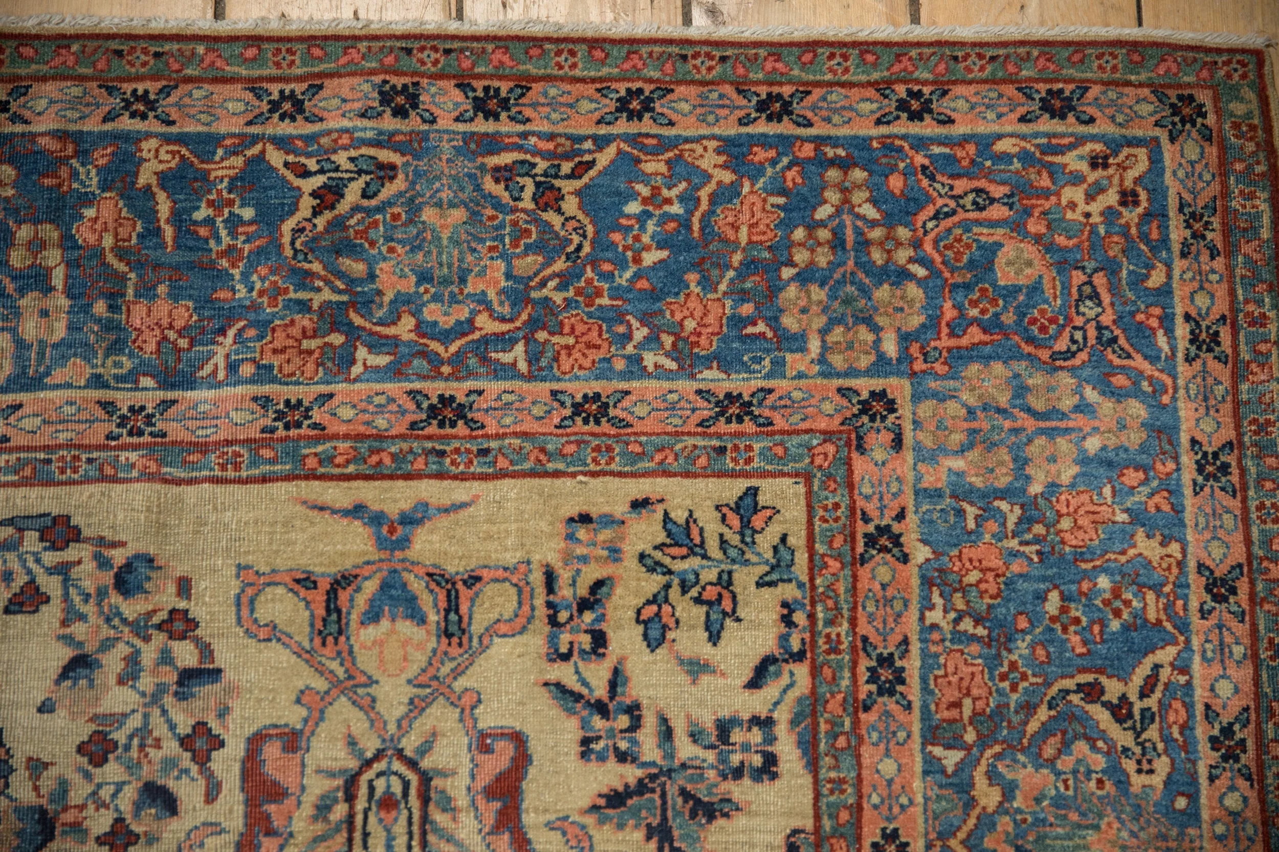 7x10 Antique Farahan Sarouk Carpet - Image 3