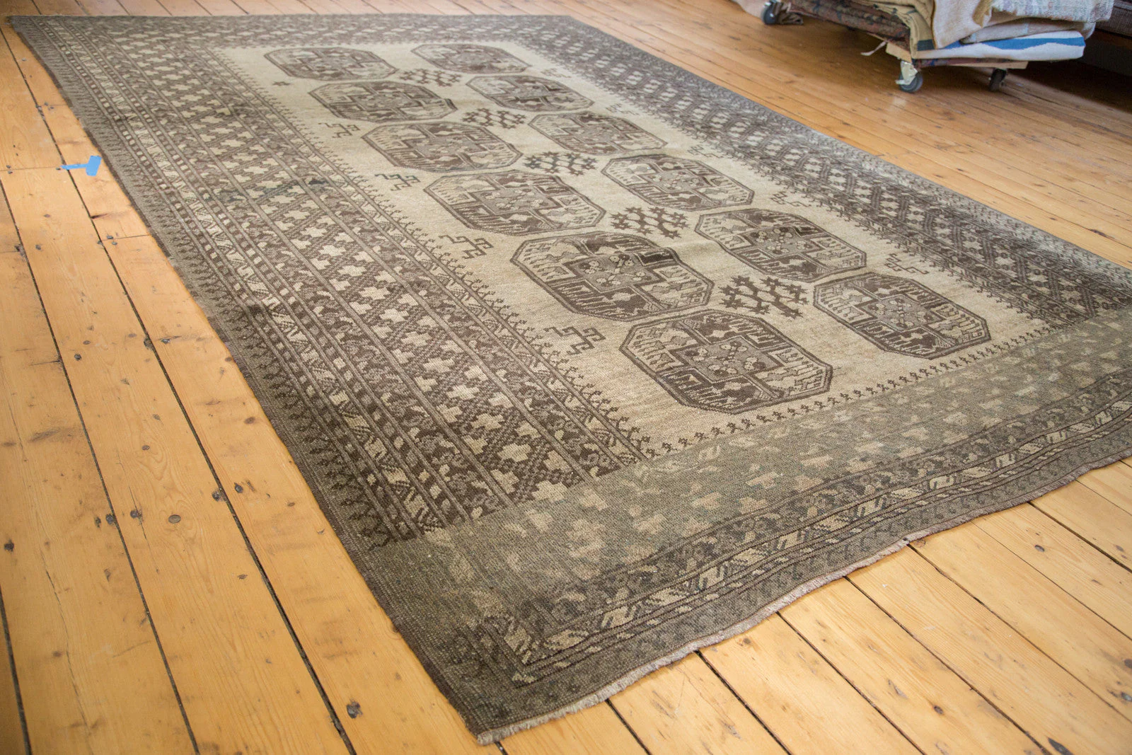 7x10 Vintage Afghani Carpet - Image 2