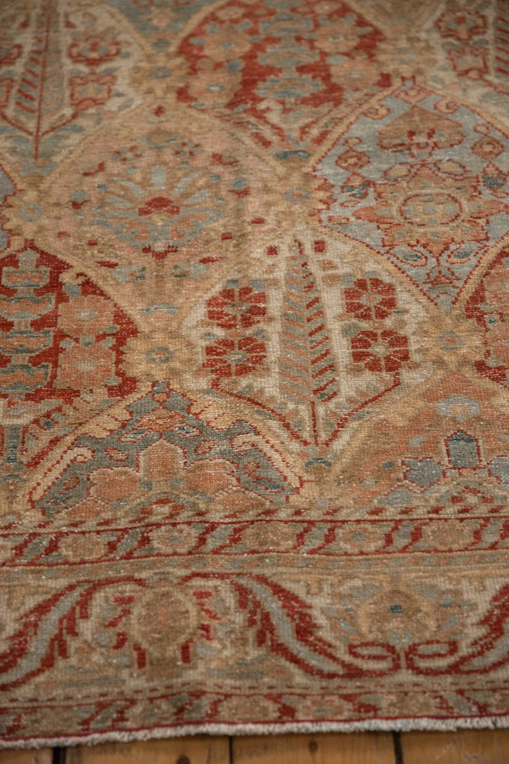 7x10 Vintage Distressed Bakhtiari Carpet - Image 9