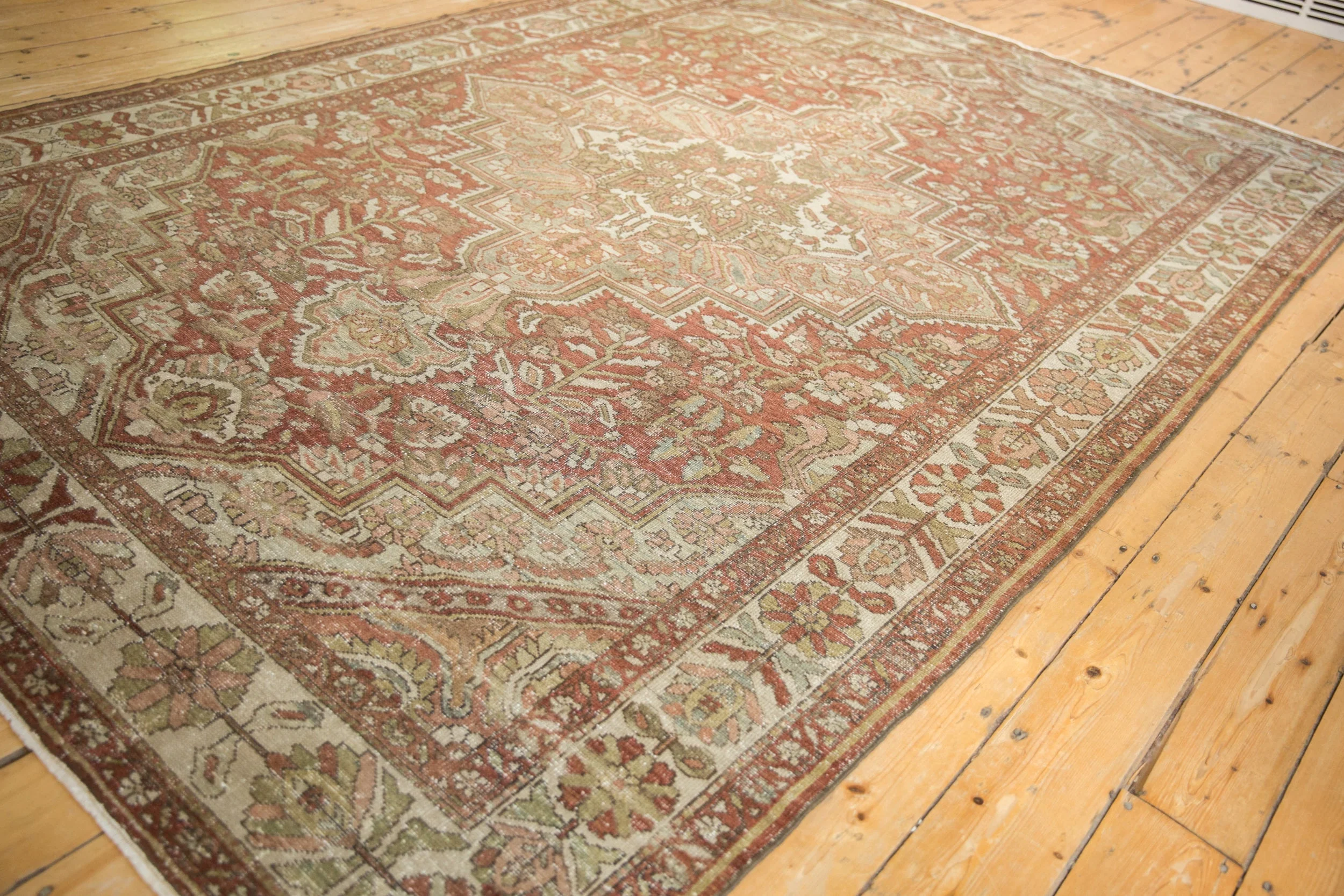 7x10 Vintage Distressed Baktiari Carpet - Image 6