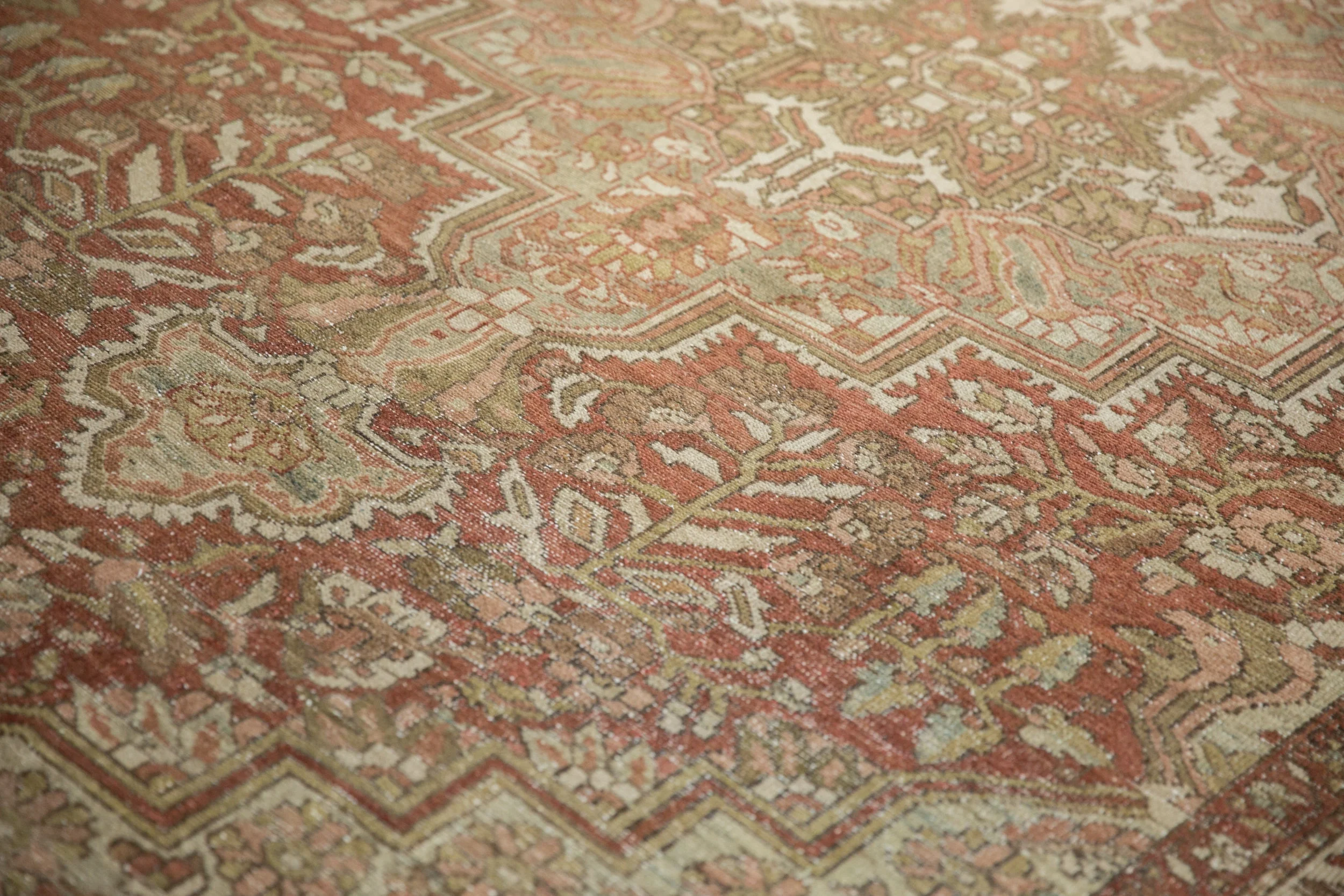 7x10 Vintage Distressed Baktiari Carpet - Image 7