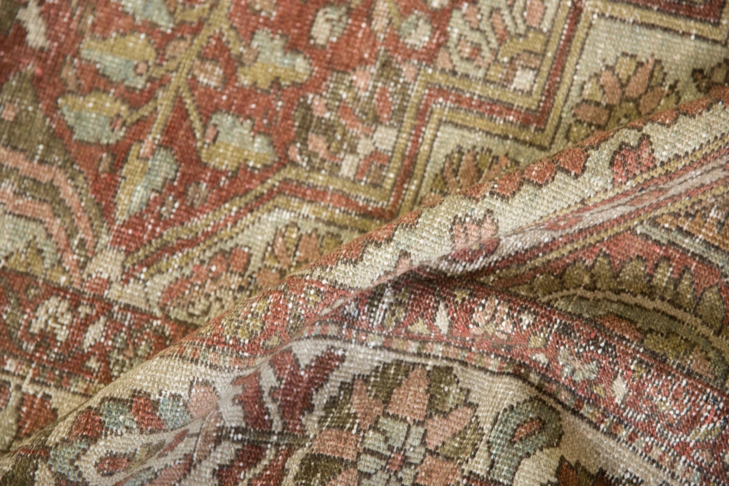 7x10 Vintage Distressed Baktiari Carpet - Image 9