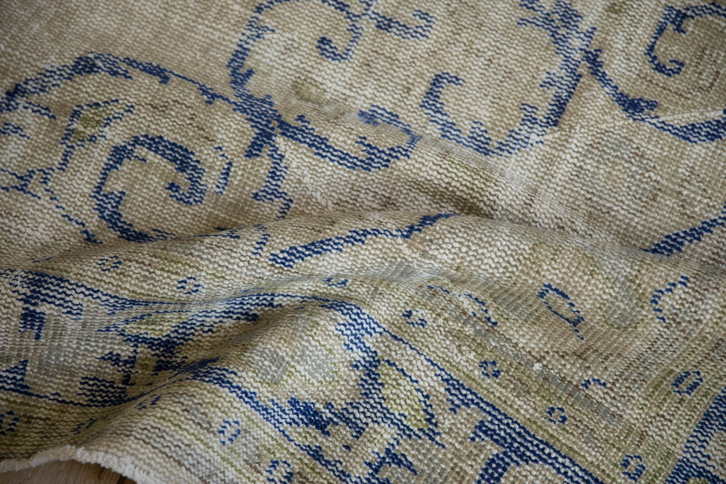 7x10 Vintage Distressed Oushak Carpet - Image 10