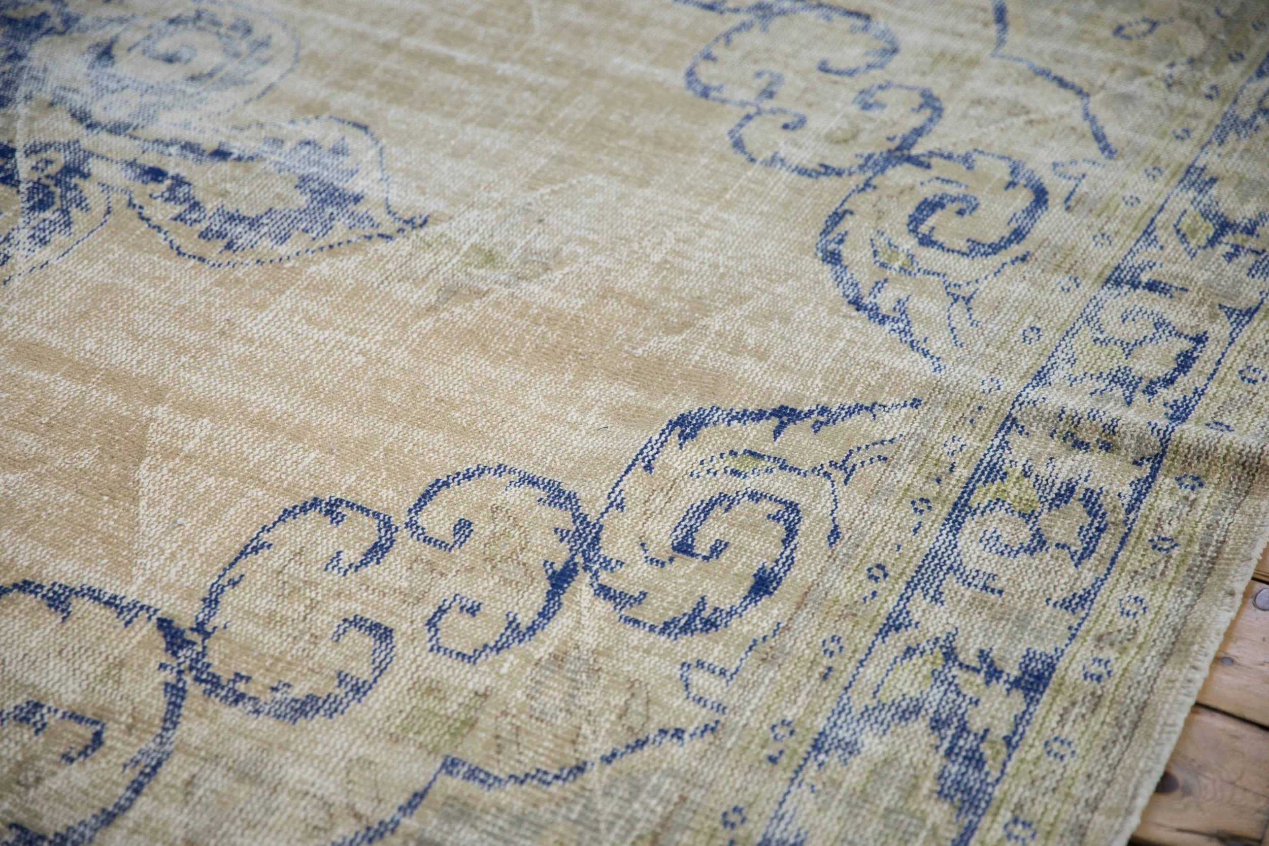 7x10 Vintage Distressed Oushak Carpet - Image 5