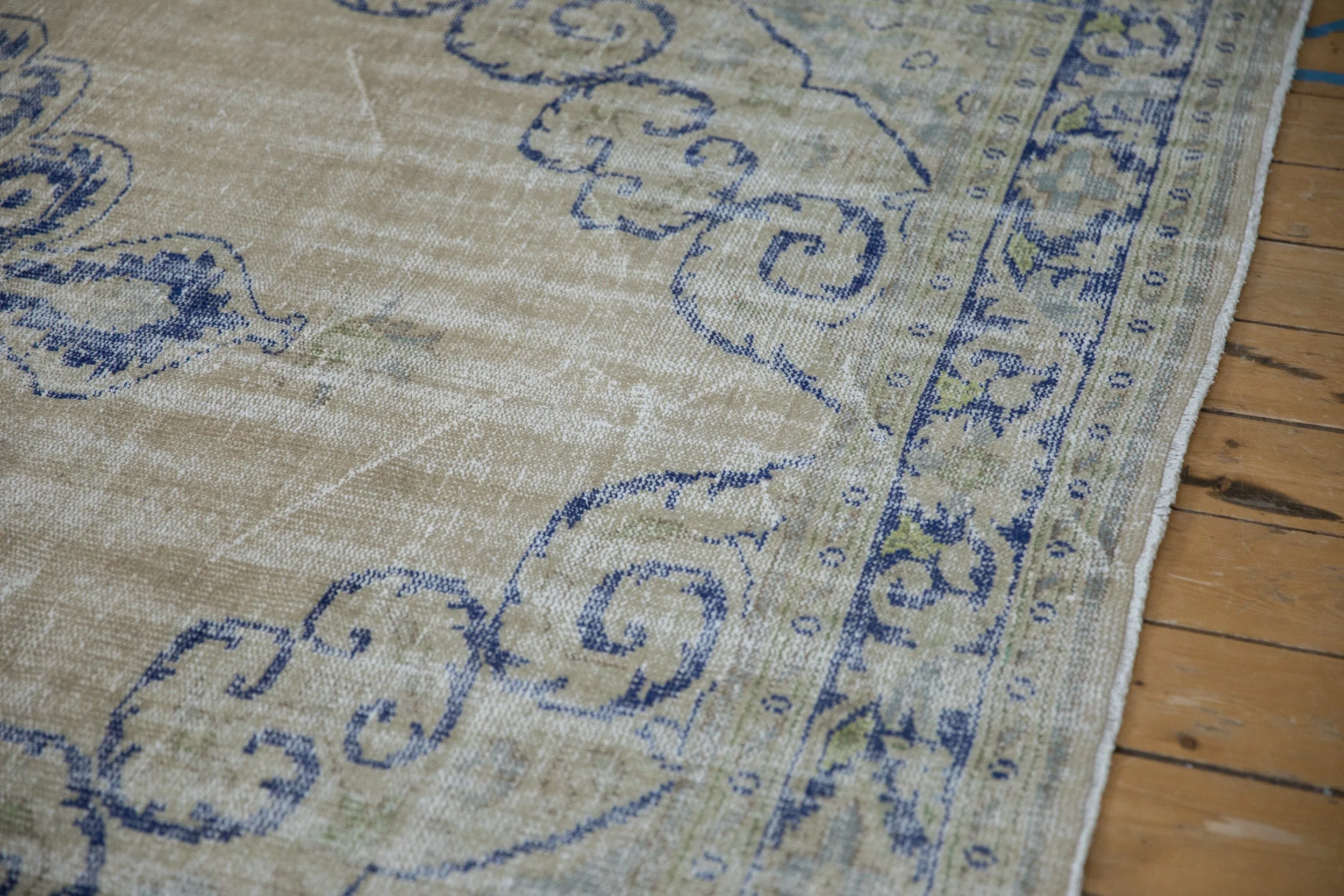 7x10 Vintage Distressed Oushak Carpet - Image 7
