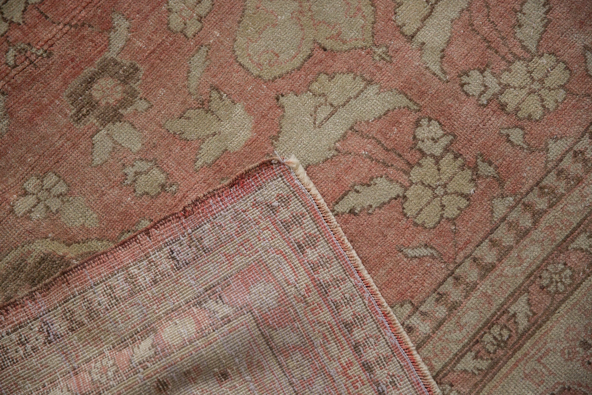 7x10 Vintage Distressed Oushak Carpet - Image 11