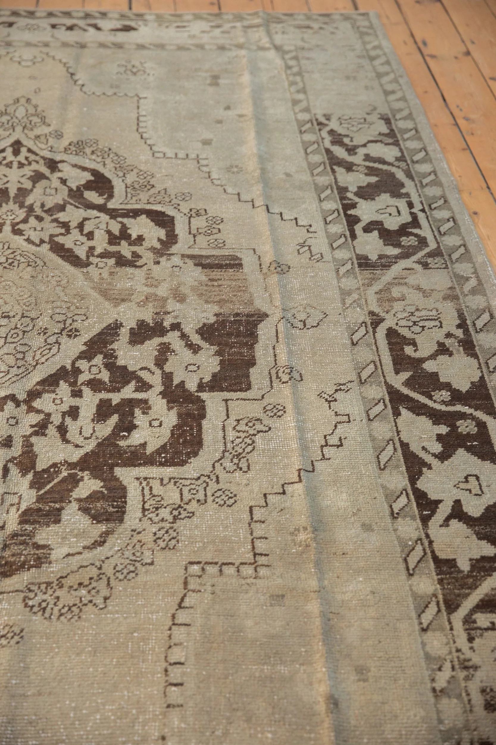 7x10 Vintage Distressed Oushak Carpet - Image 5