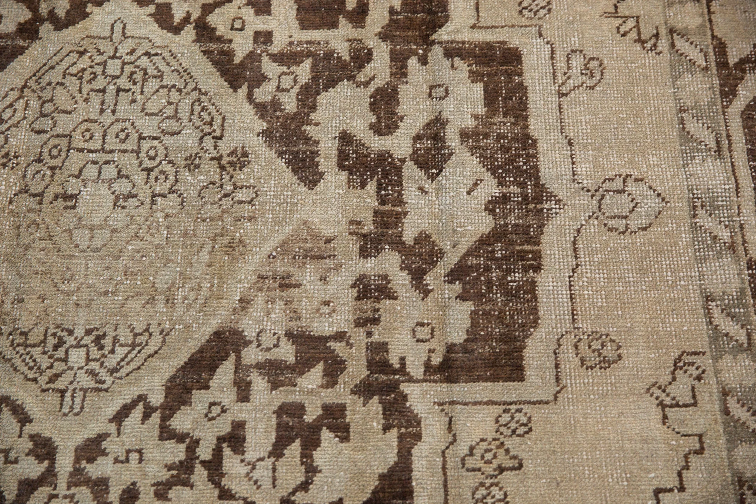 7x10 Vintage Distressed Oushak Carpet - Image 9