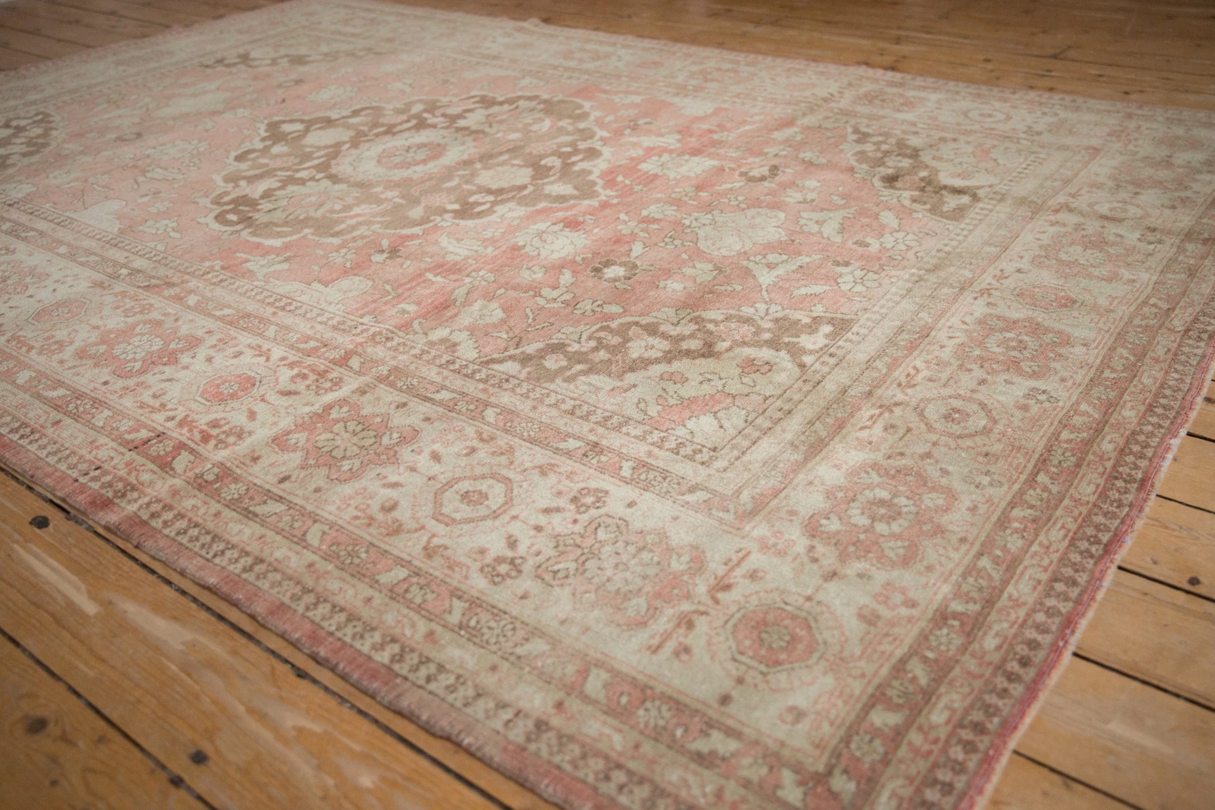 7x10 Vintage Distressed Oushak Carpet - Image 3