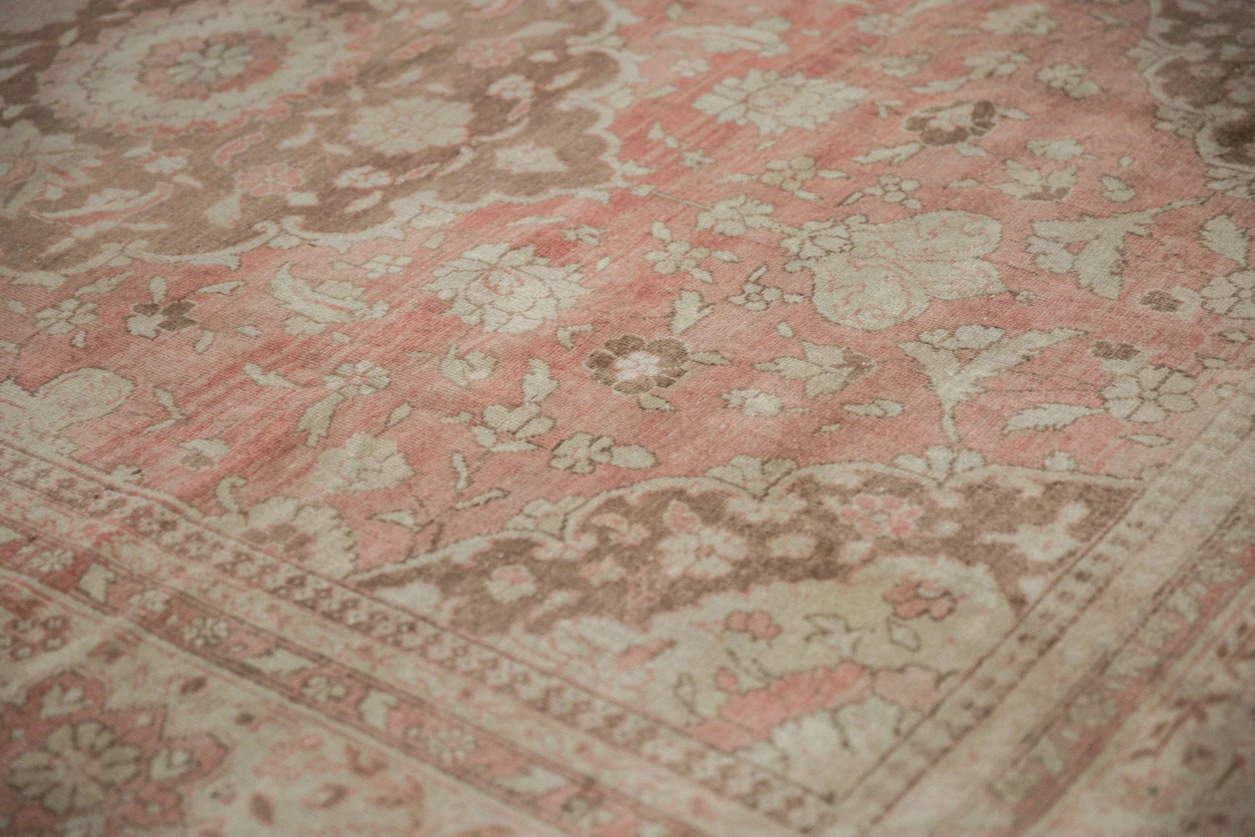 7x10 Vintage Distressed Oushak Carpet - Image 4