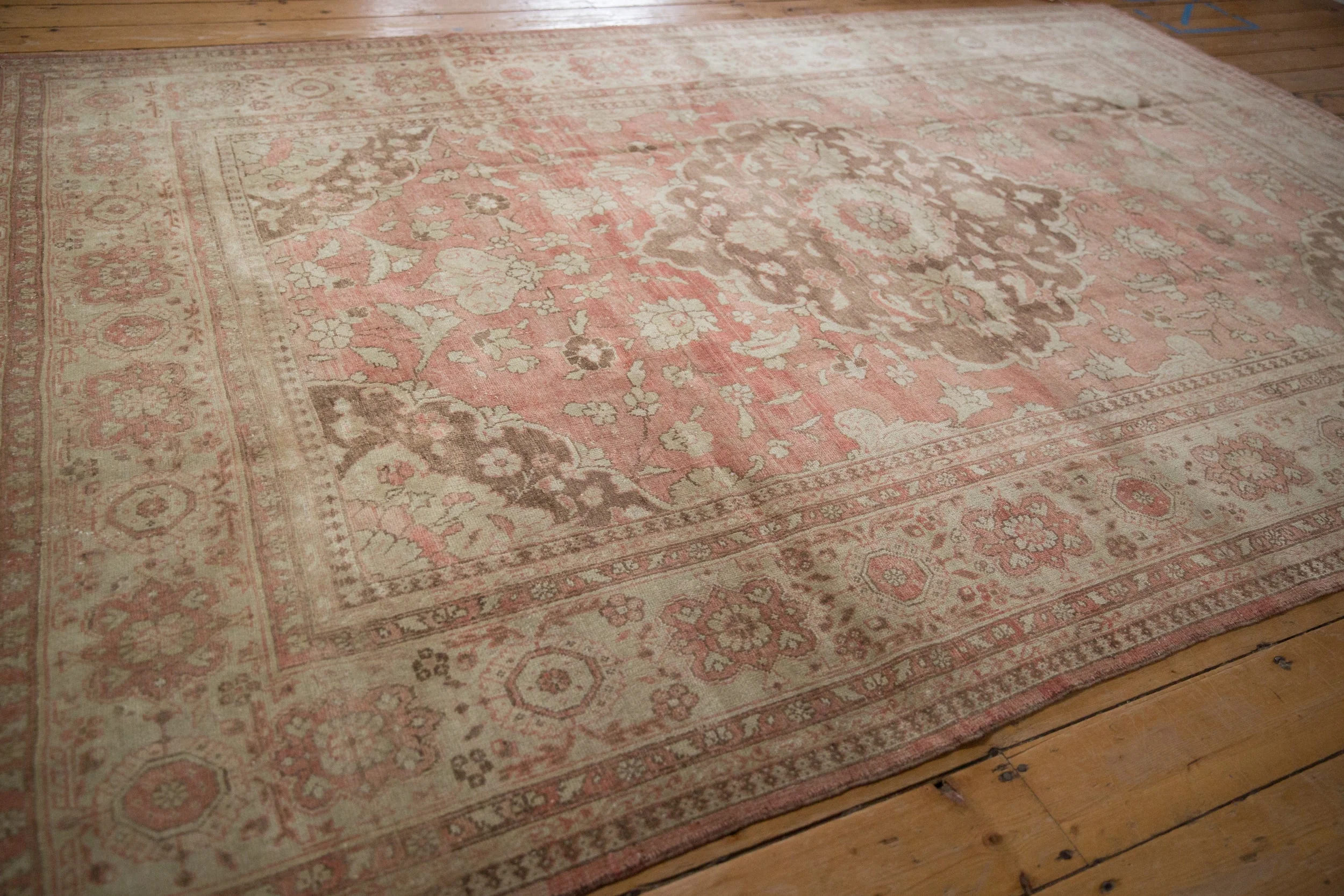 7x10 Vintage Distressed Oushak Carpet - Image 5