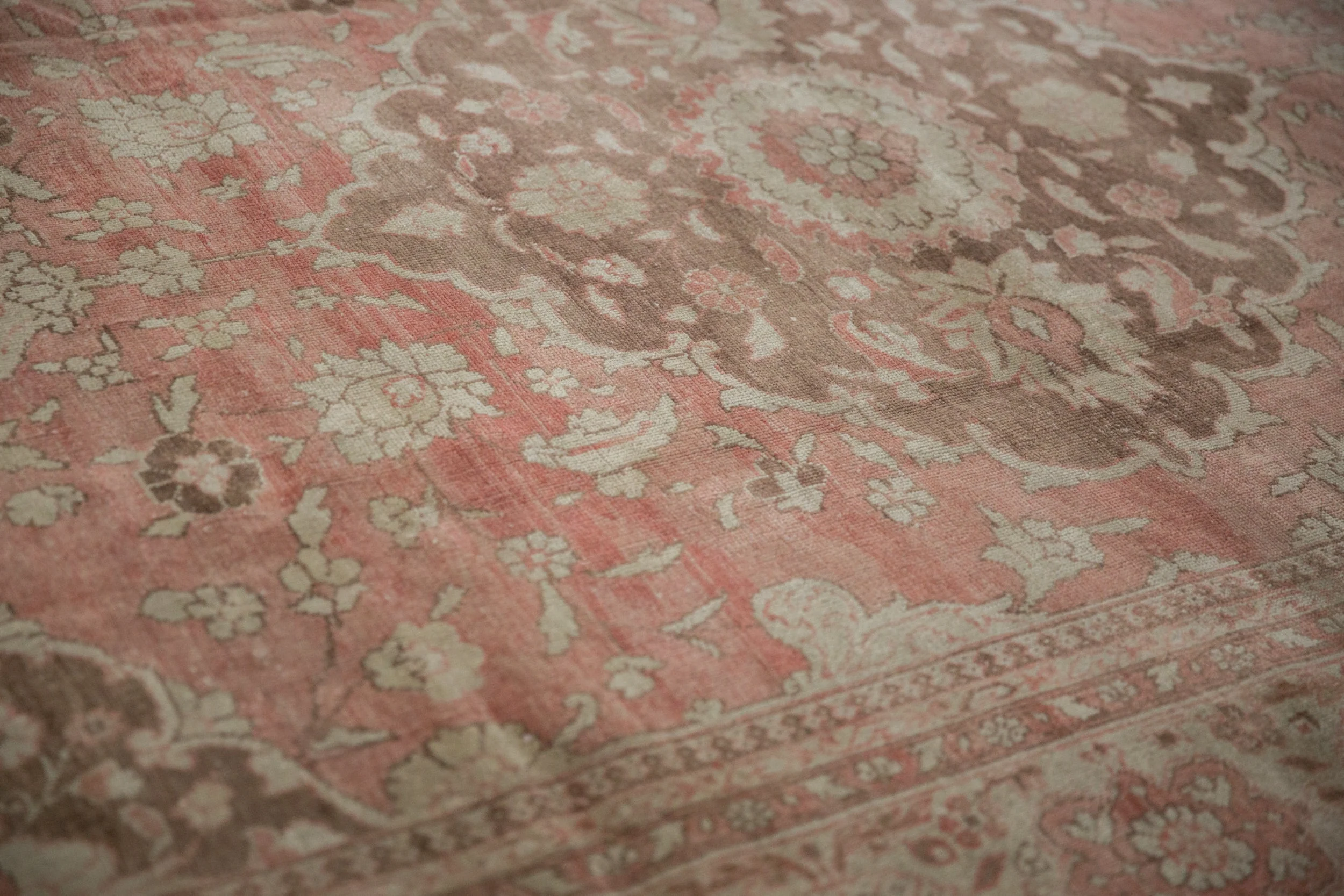 7x10 Vintage Distressed Oushak Carpet - Image 6