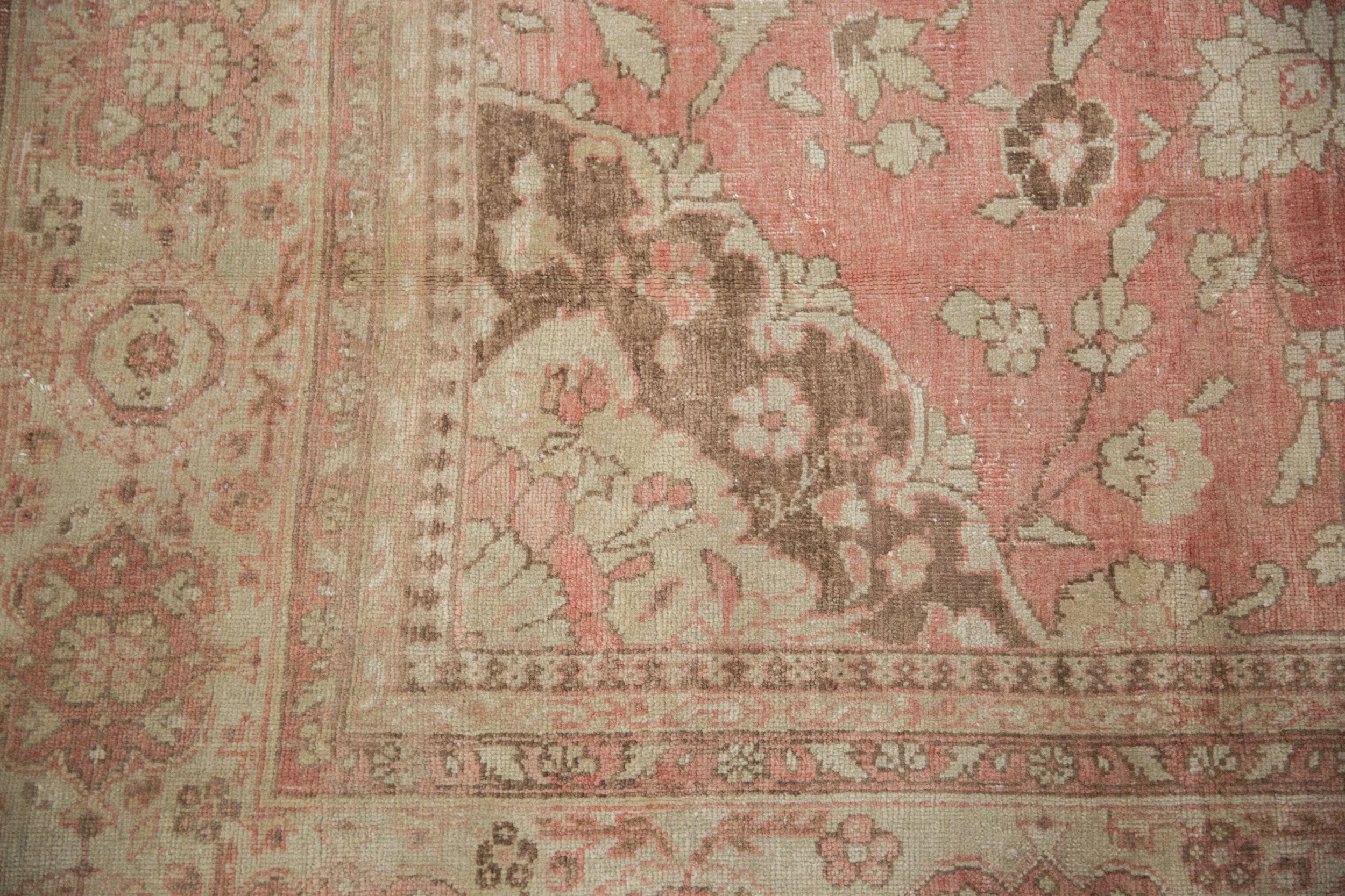7x10 Vintage Distressed Oushak Carpet - Image 7