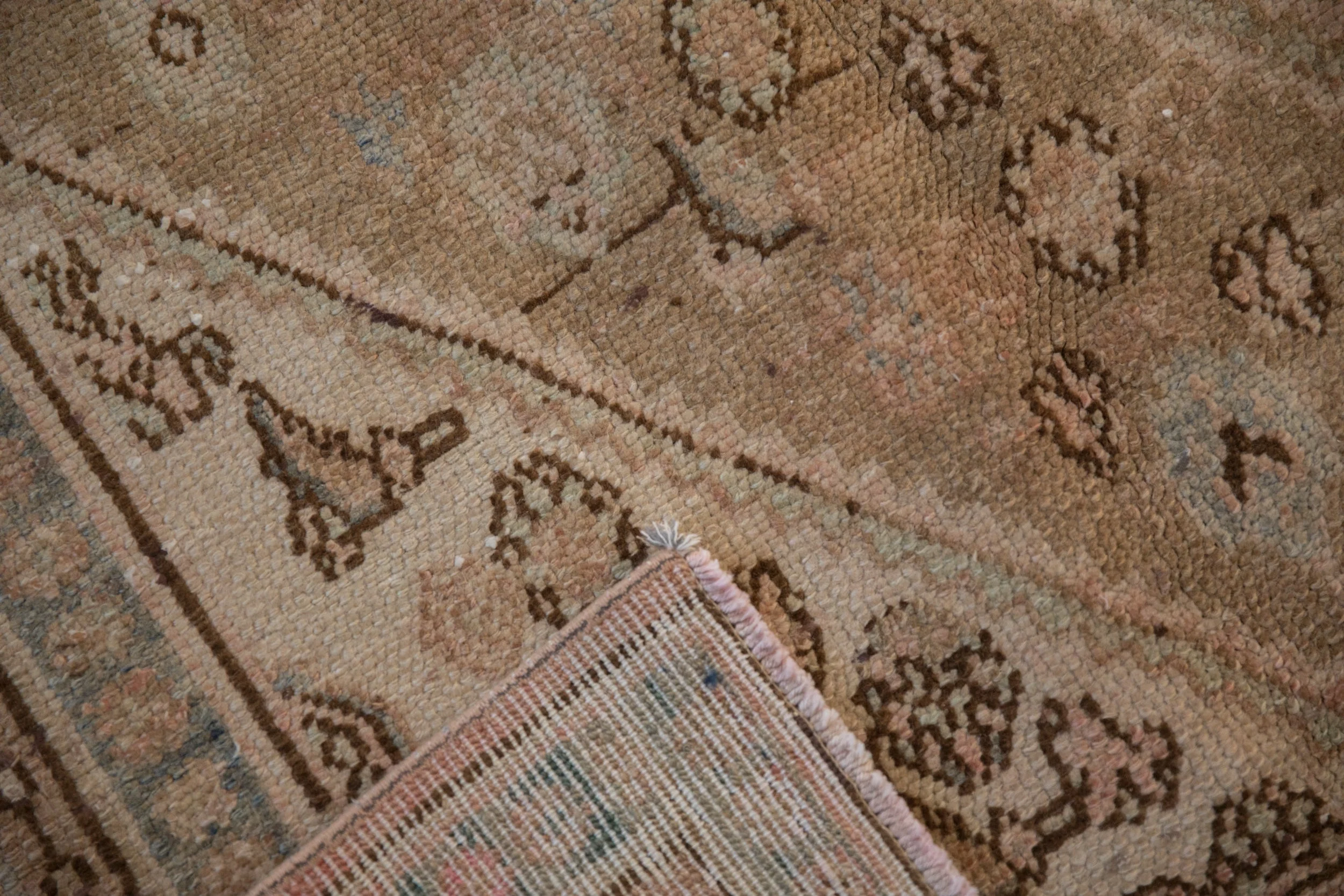 7x10 Vintage Distressed Overdyed Bibikabad Carpet - Image 14
