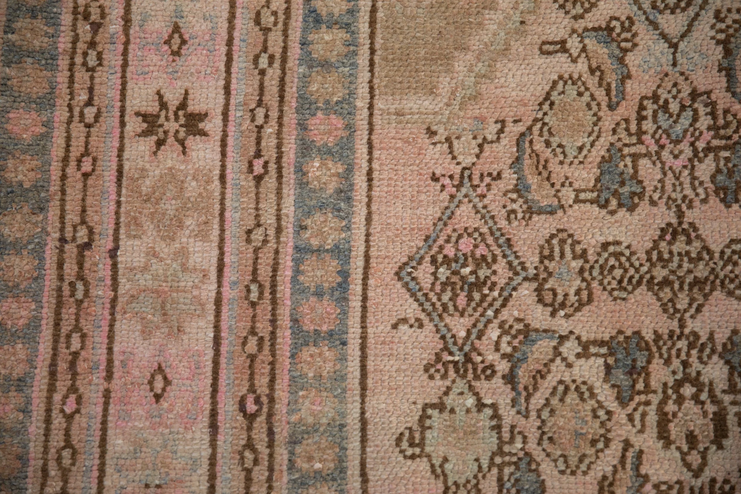 7x10 Vintage Distressed Overdyed Bibikabad Carpet - Image 15