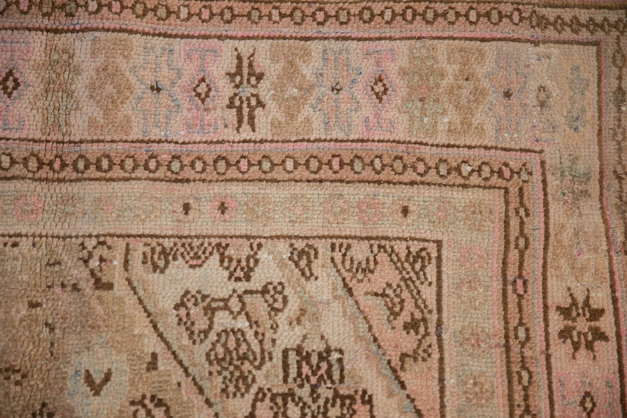 7x10 Vintage Distressed Overdyed Bibikabad Carpet - Image 3