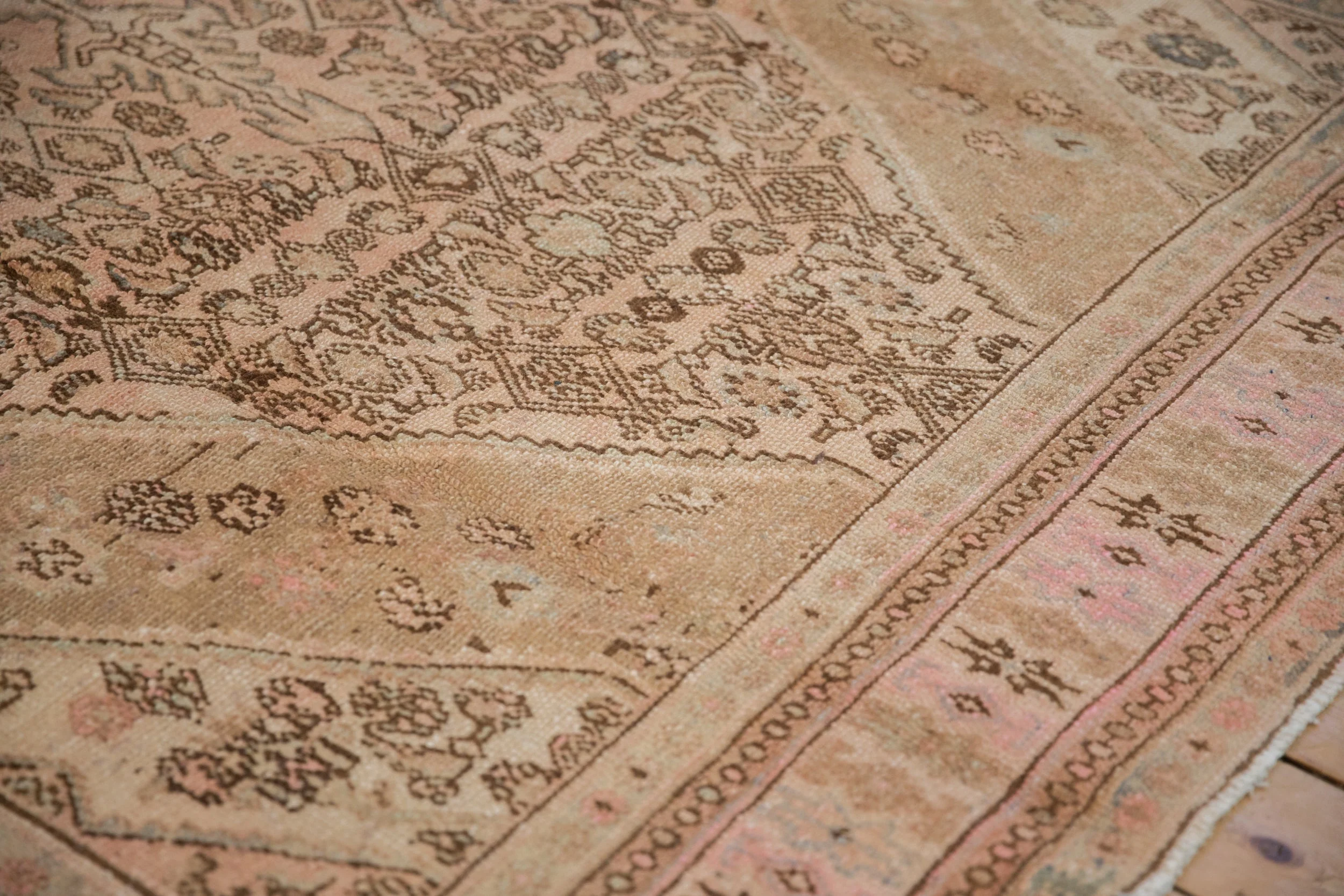 7x10 Vintage Distressed Overdyed Bibikabad Carpet - Image 5