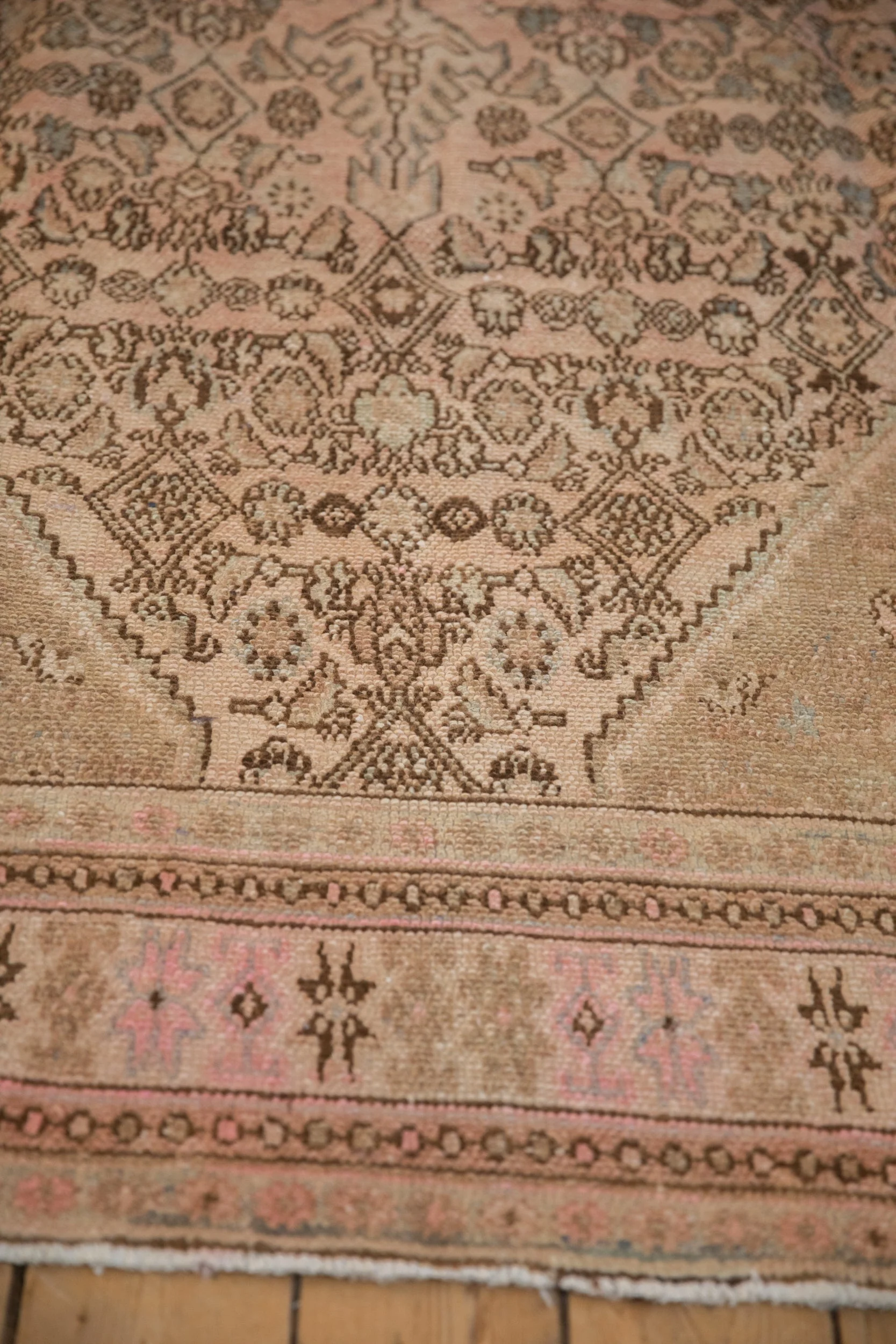 7x10 Vintage Distressed Overdyed Bibikabad Carpet - Image 6
