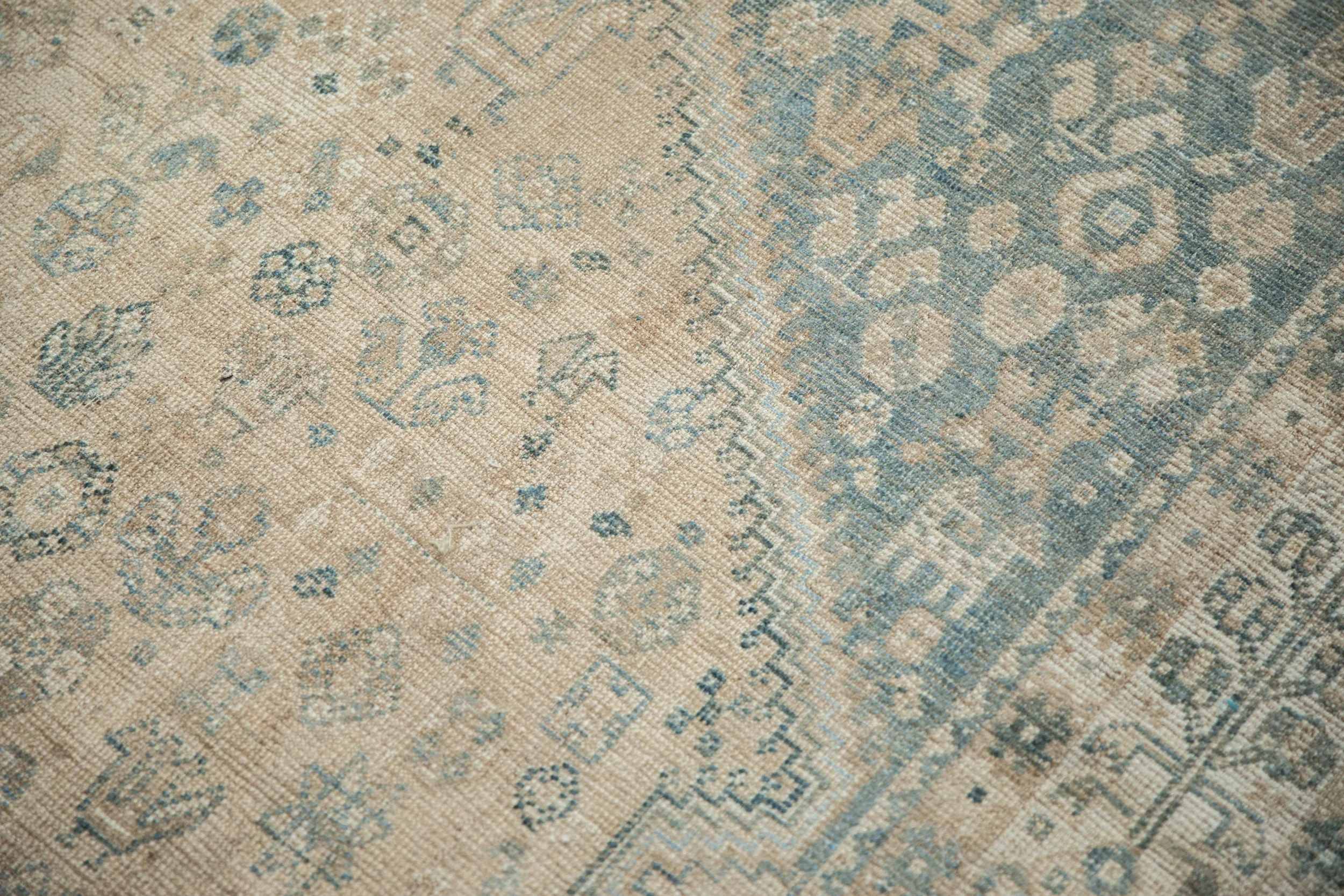 7x10 Vintage Distressed Qashqai Carpet - Image 12