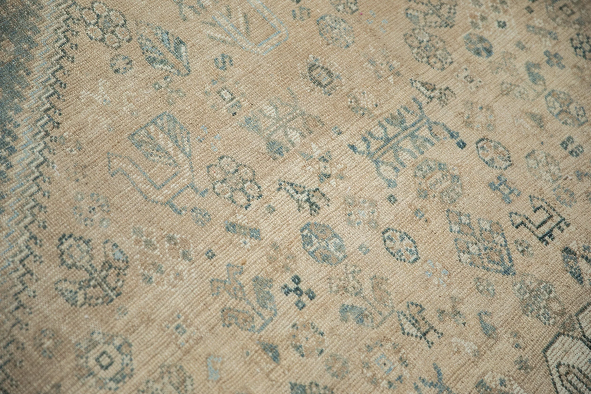 7x10 Vintage Distressed Qashqai Carpet - Image 7