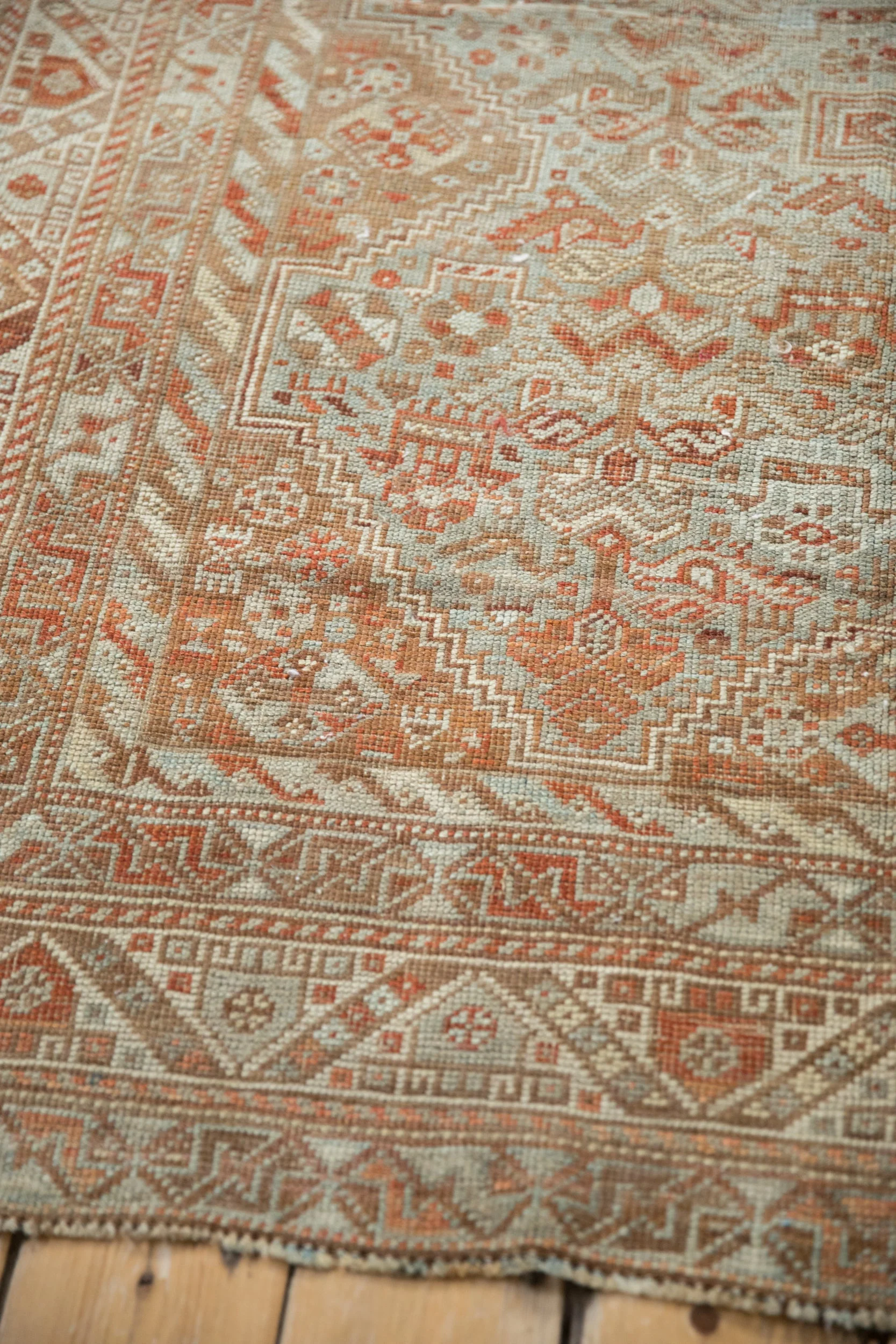 7x10 Vintage Distressed Shiraz Carpet - Image 10
