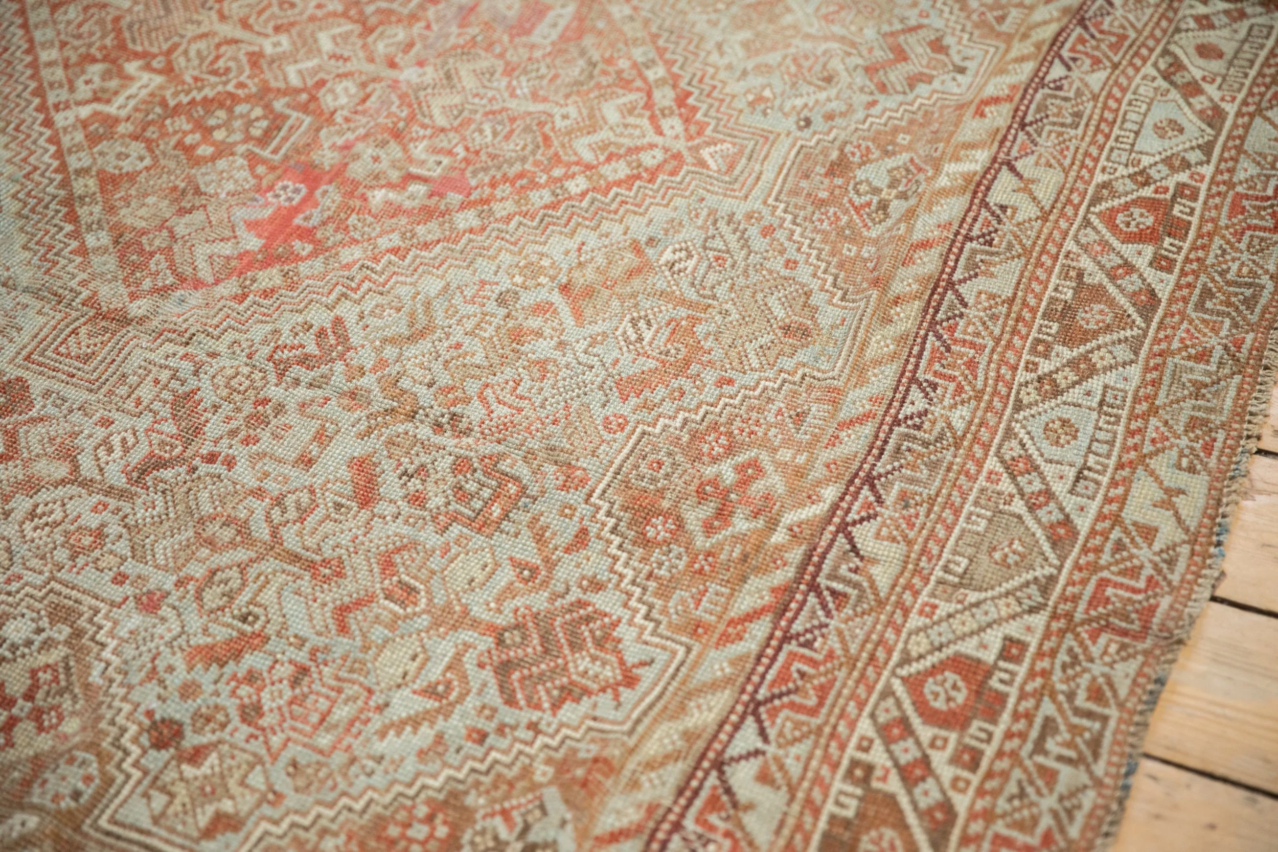7x10 Vintage Distressed Shiraz Carpet - Image 6
