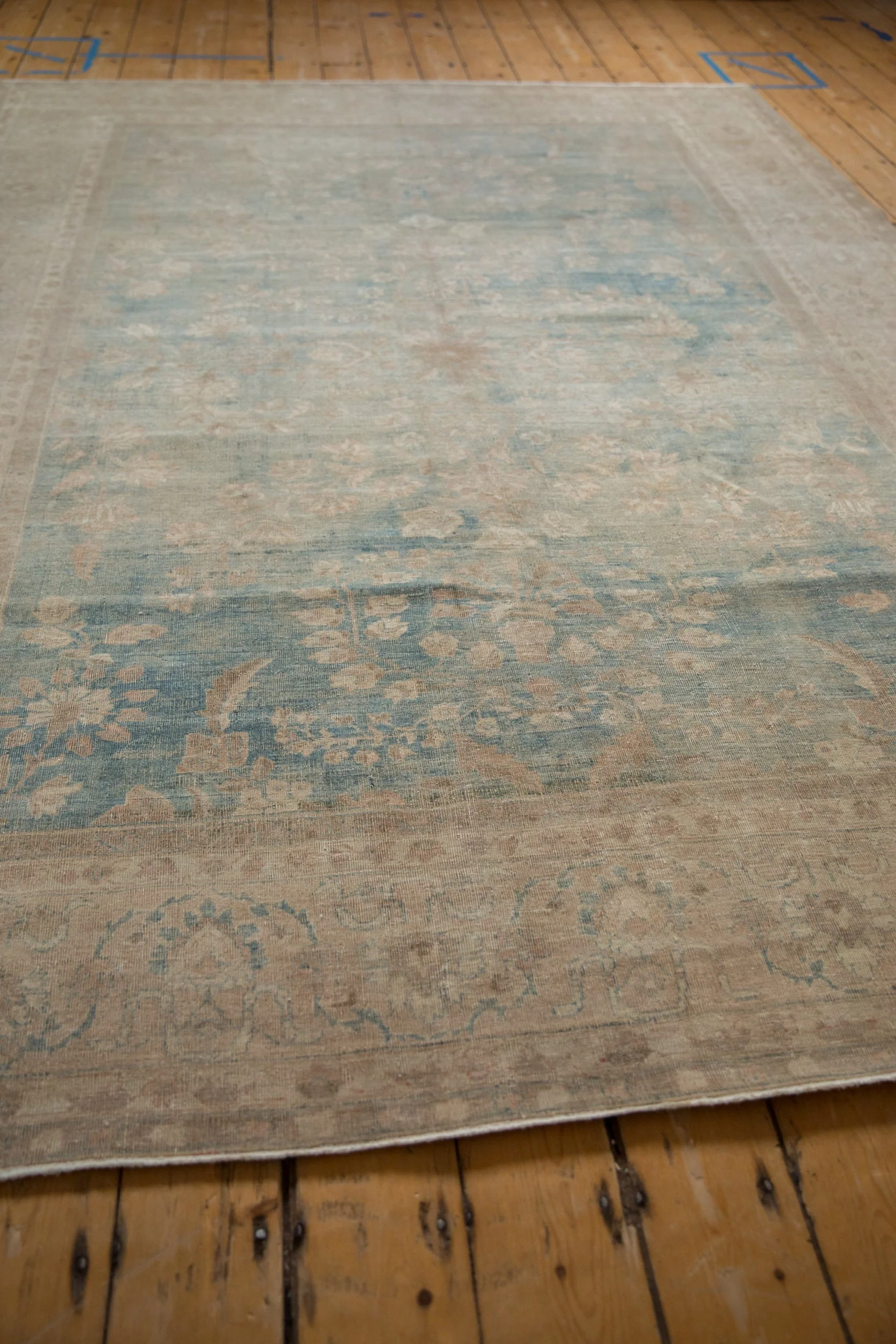 7x10 Vintage Distressed Tabriz Carpet - Image 6