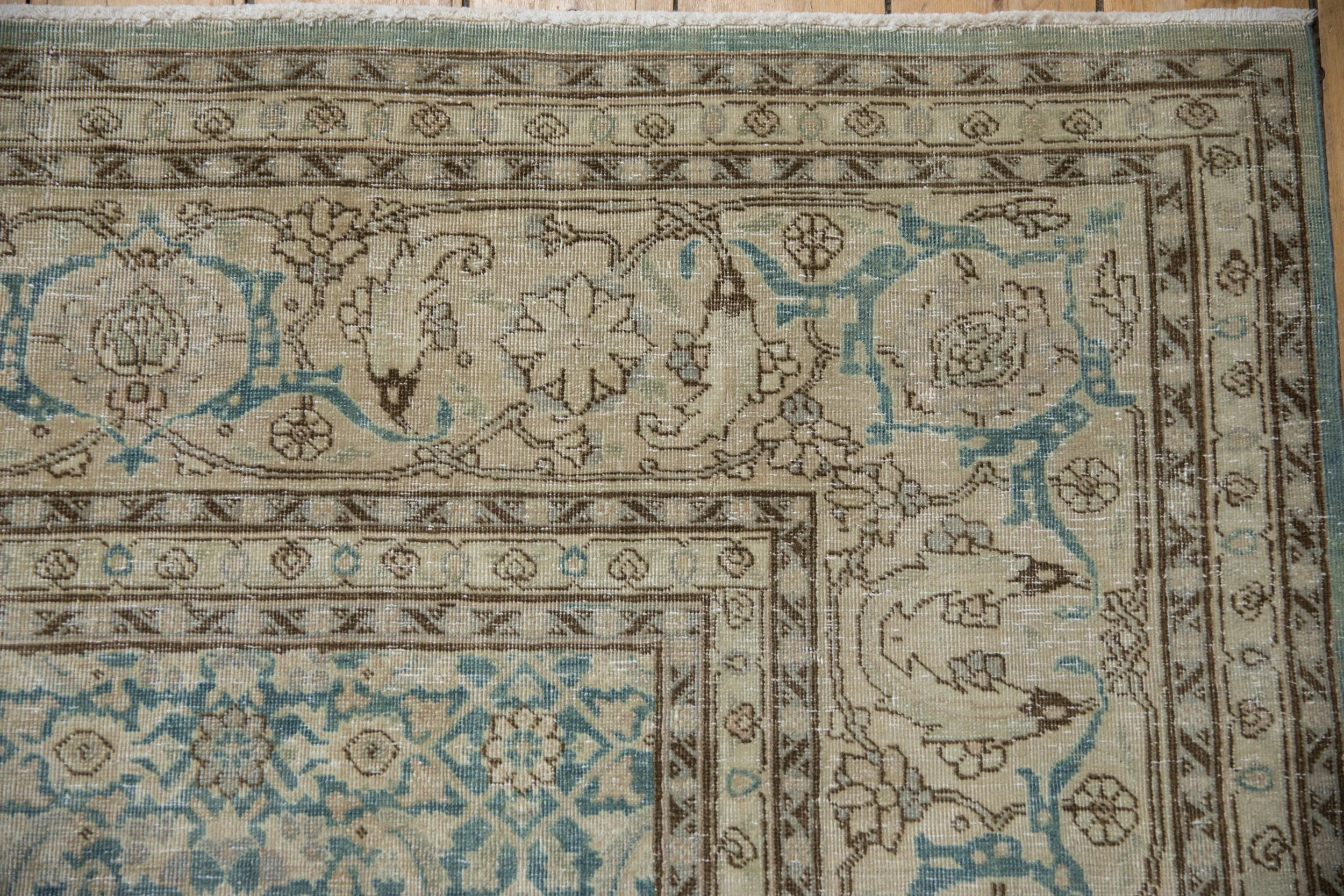 7x10 Vintage Distressed Tabriz Carpet - Image 3