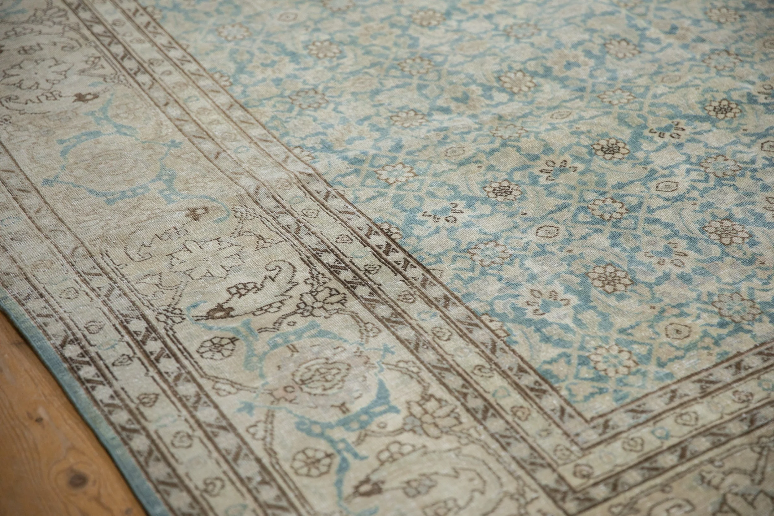 7x10 Vintage Distressed Tabriz Carpet - Image 4