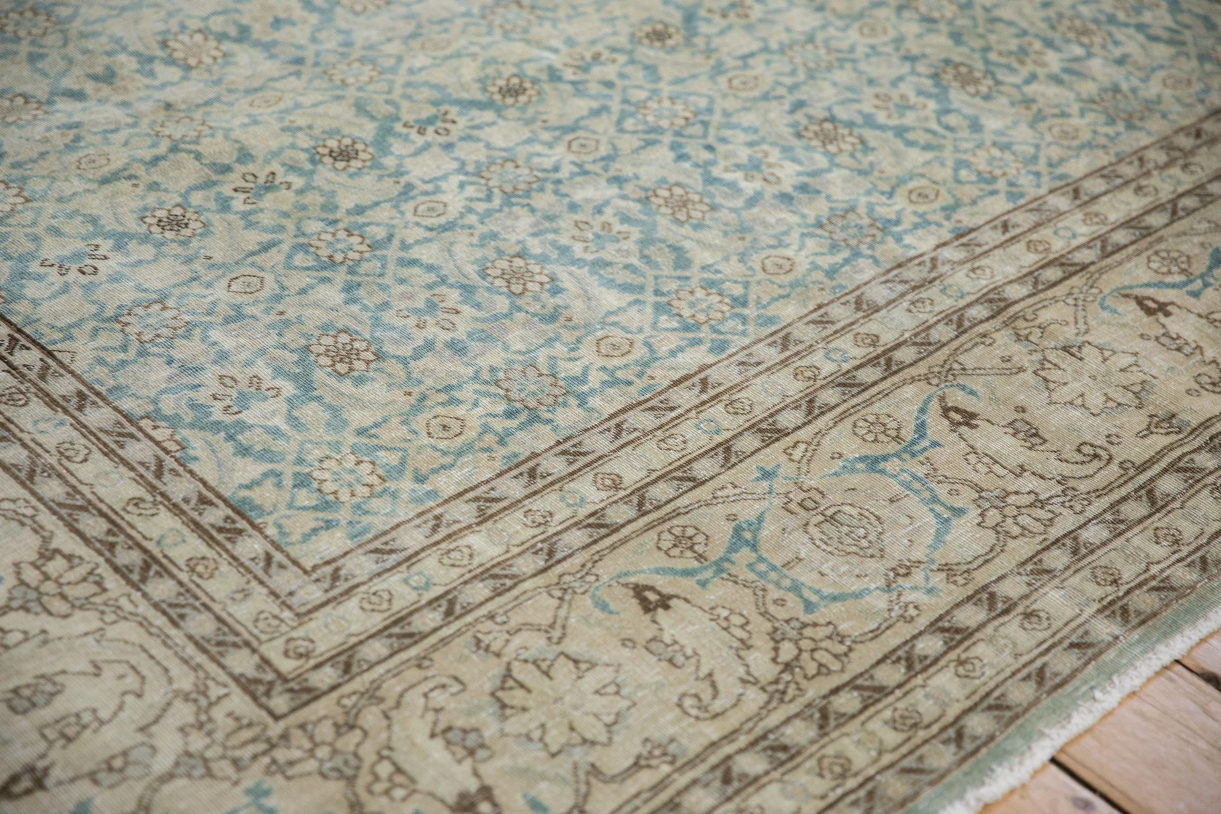 7x10 Vintage Distressed Tabriz Carpet - Image 6