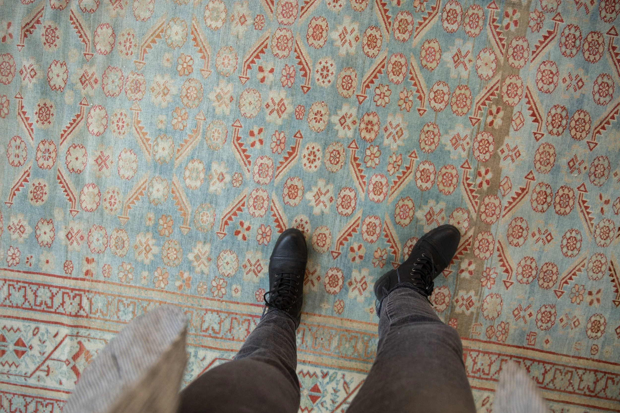 7x10 Vintage Fine Distressed Malayer Carpet - Image 2