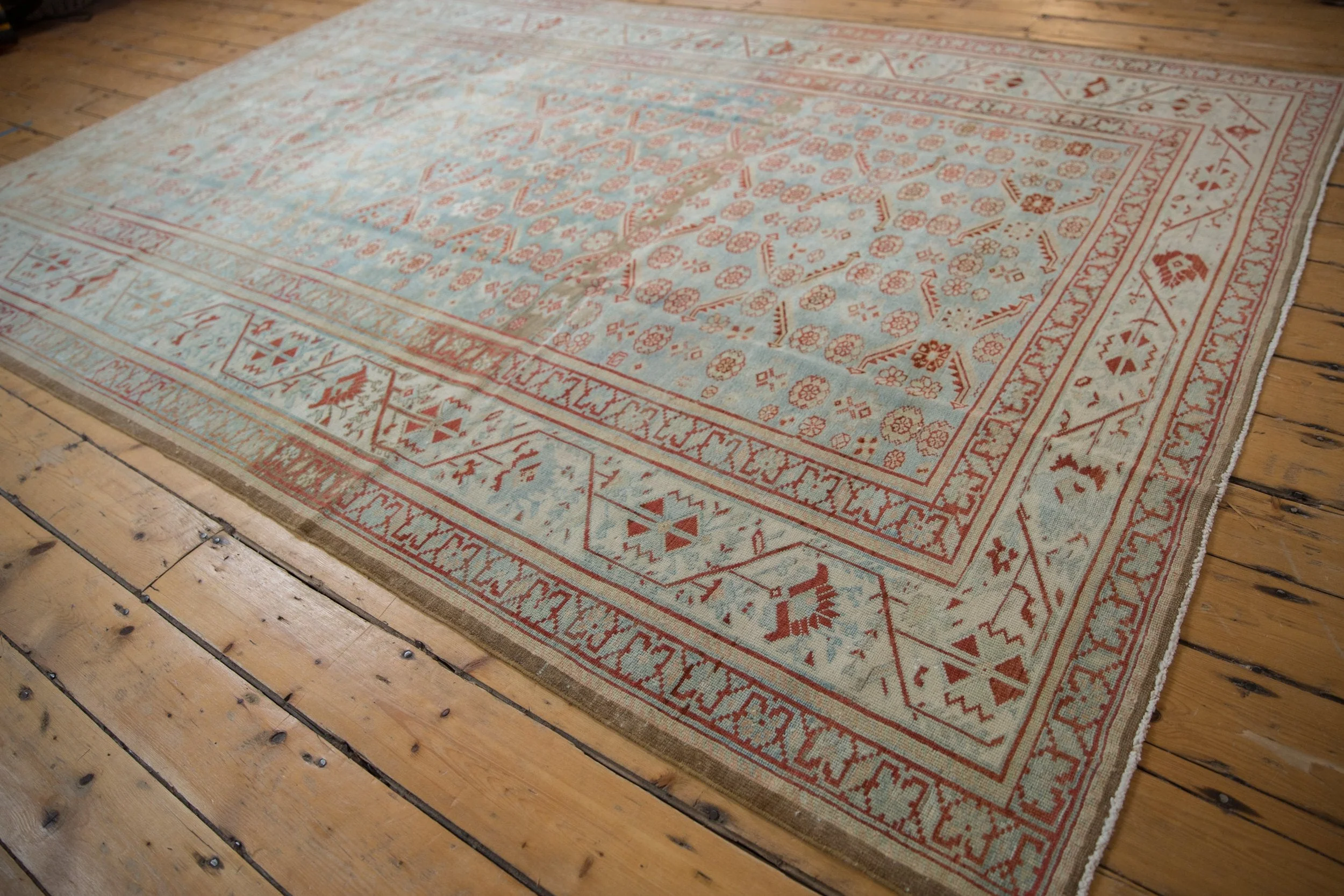 7x10 Vintage Fine Distressed Malayer Carpet - Image 3