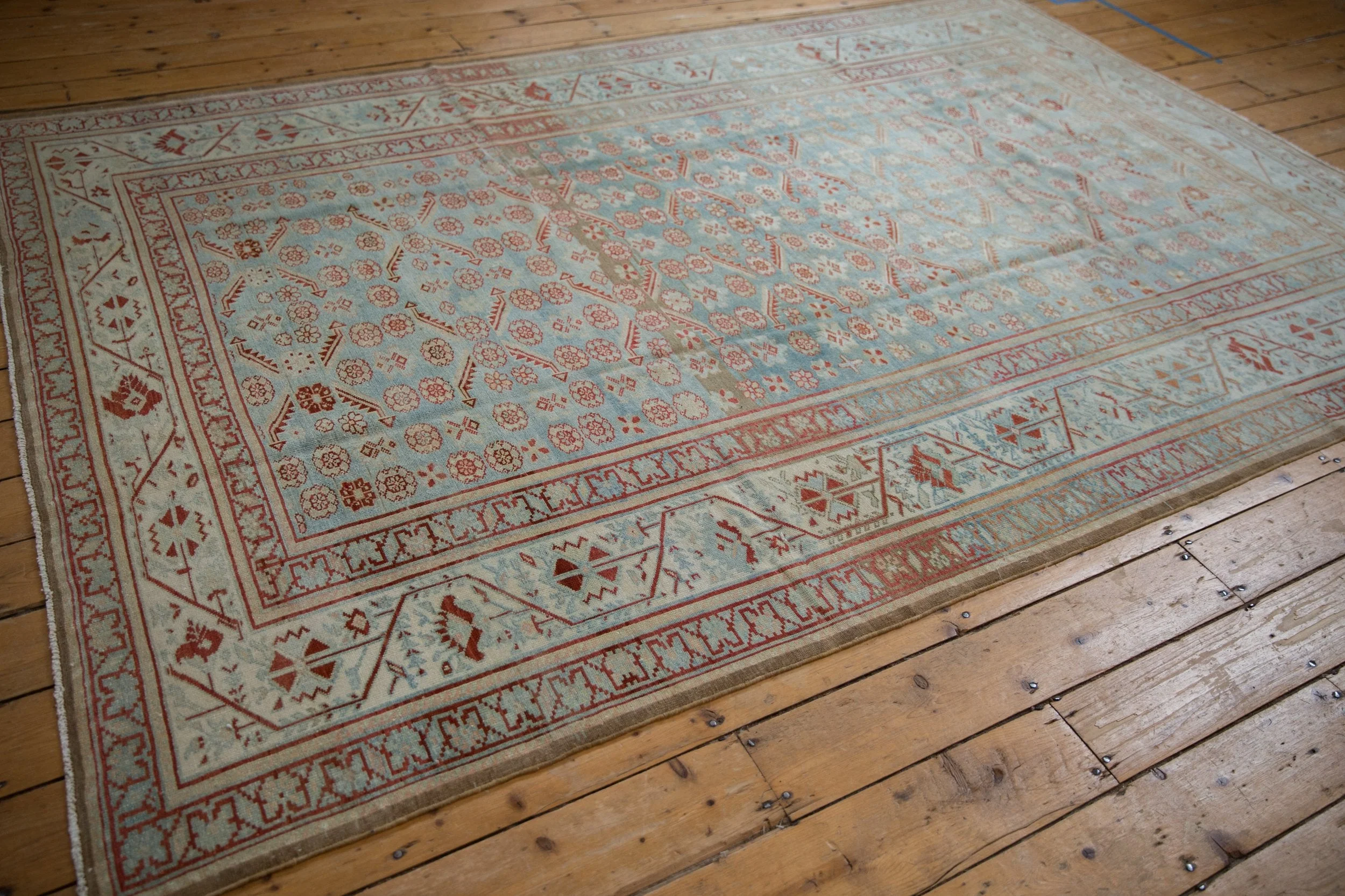 7x10 Vintage Fine Distressed Malayer Carpet - Image 7