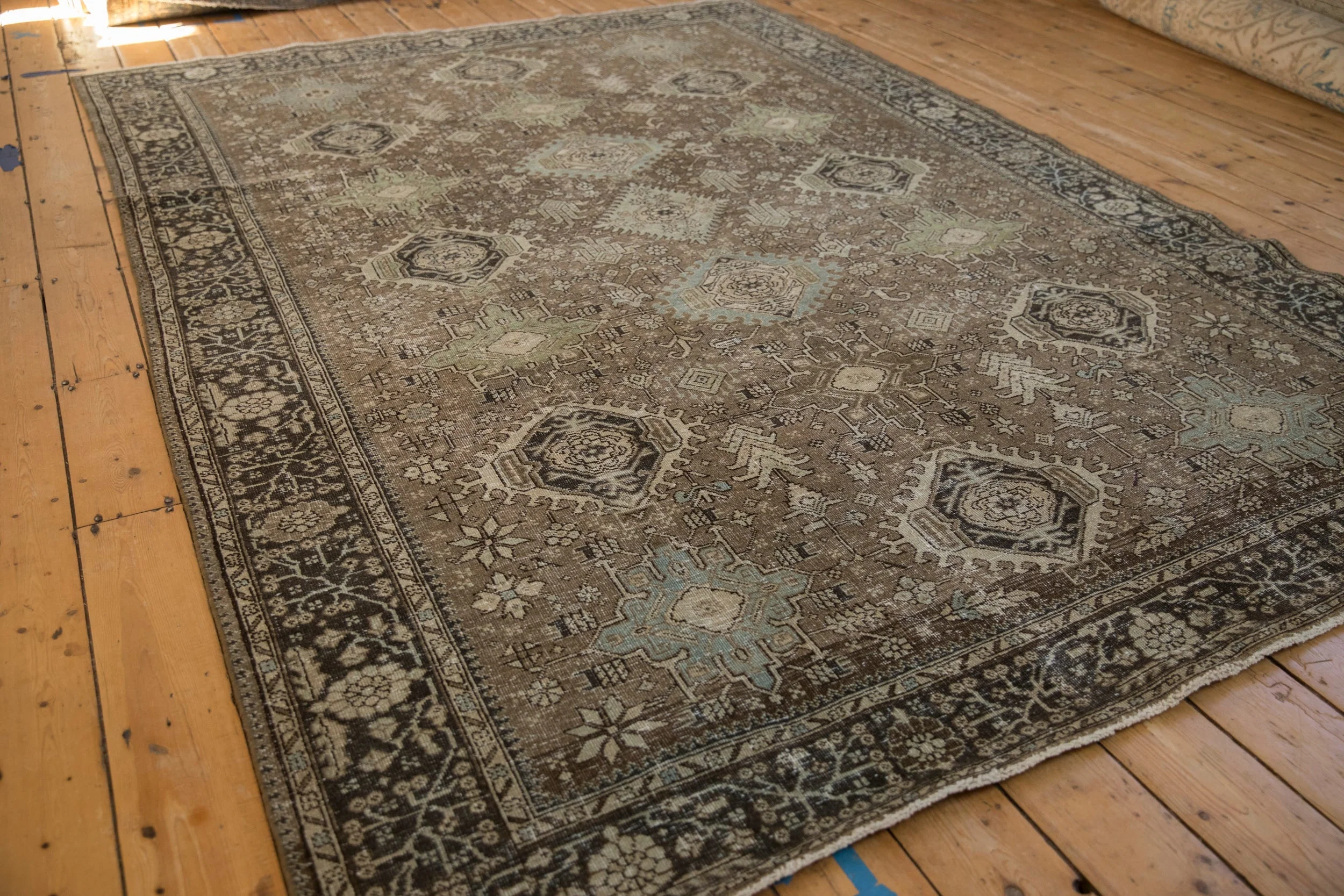7x10 Vintage Fine Heriz Carpet - Image 5