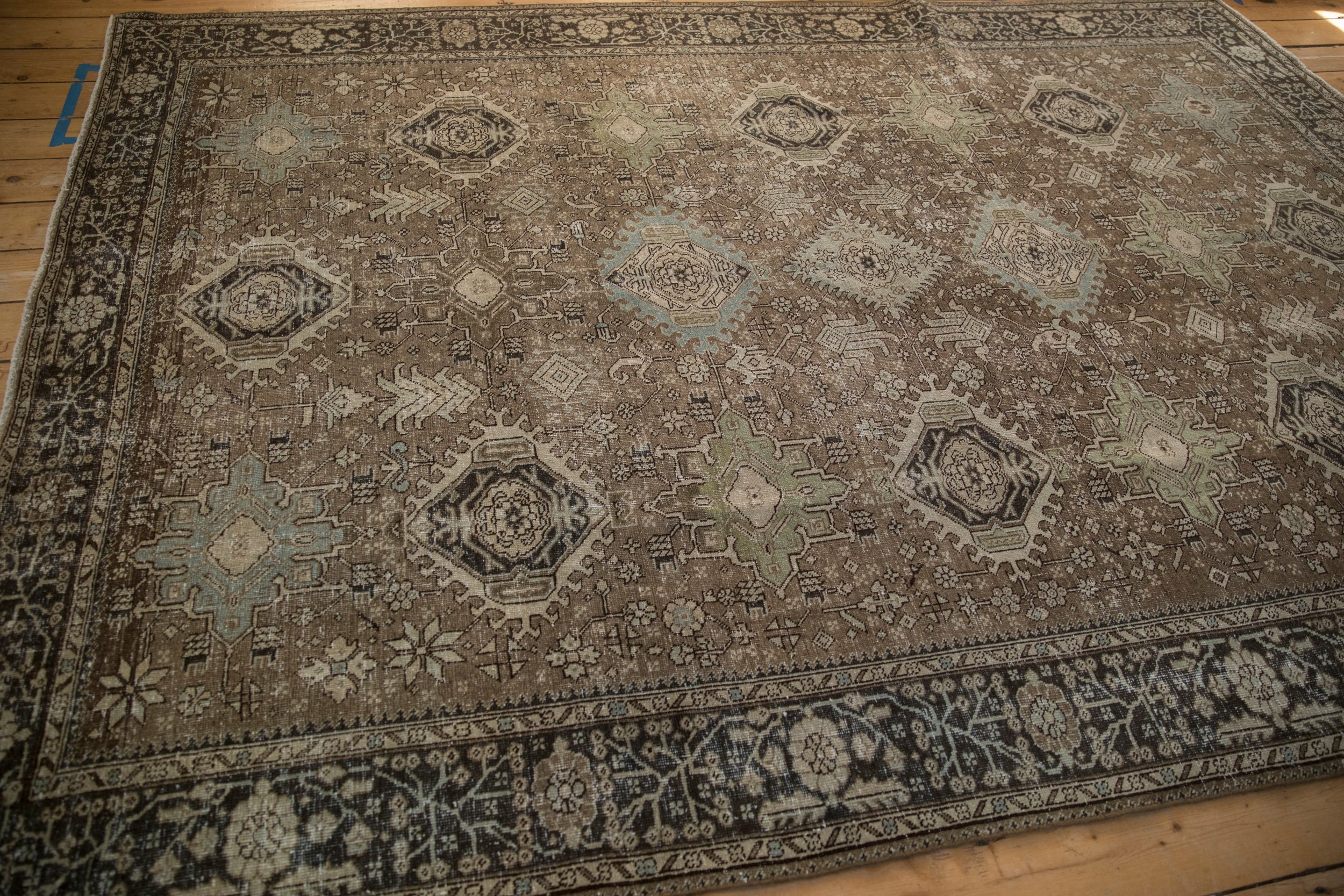 7x10 Vintage Fine Heriz Carpet - Image 7