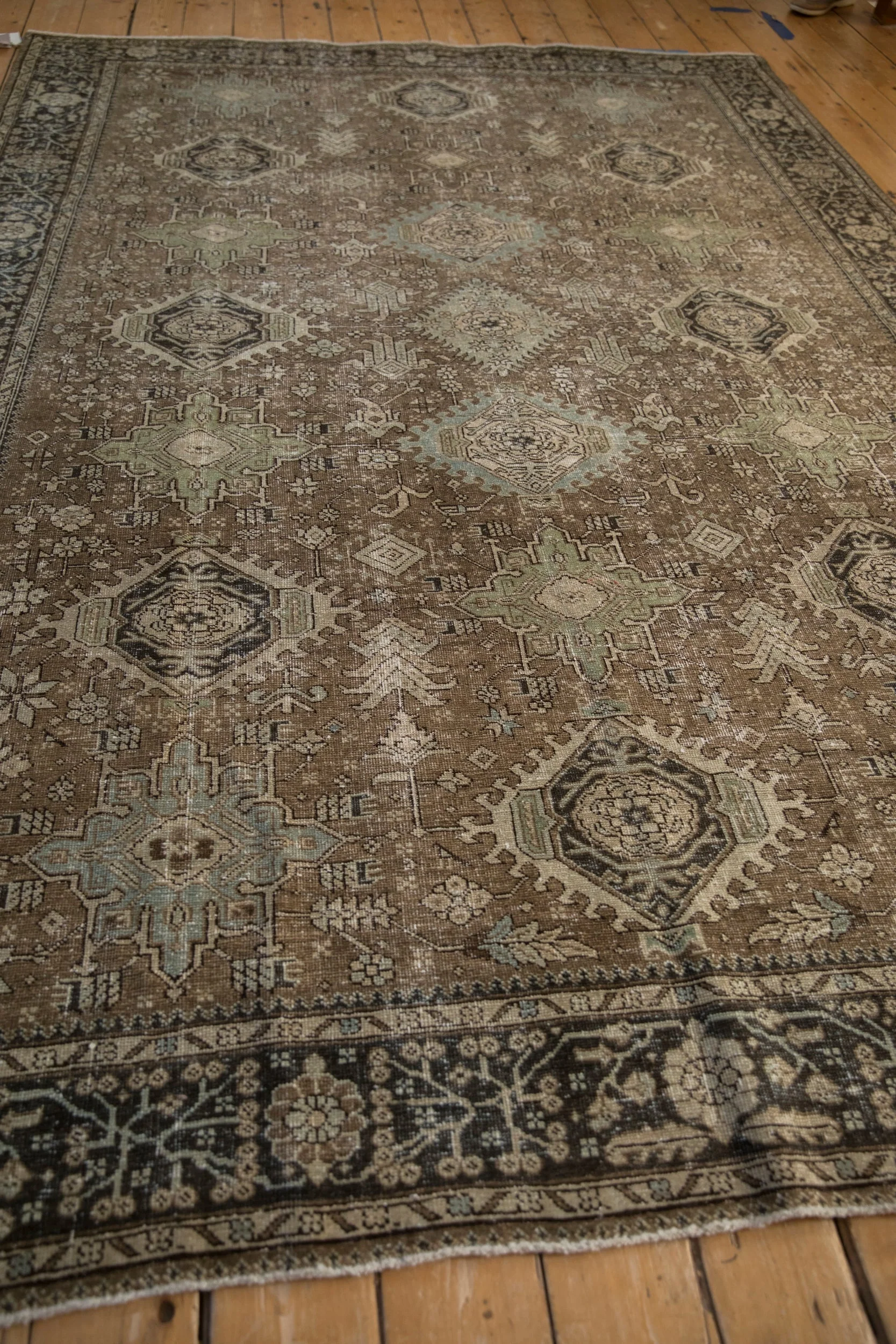 7x10 Vintage Fine Heriz Carpet - Image 8