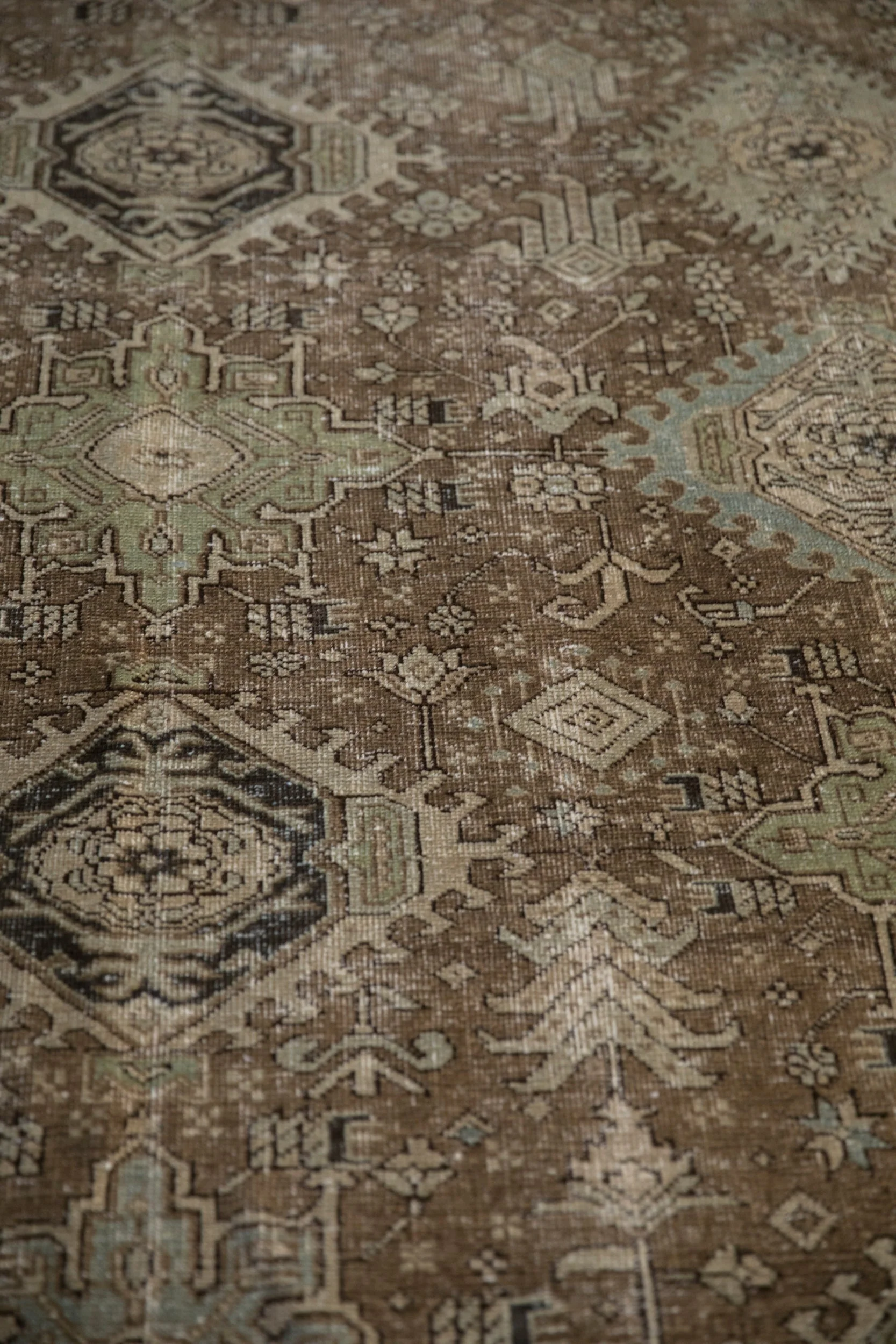 7x10 Vintage Fine Heriz Carpet - Image 9