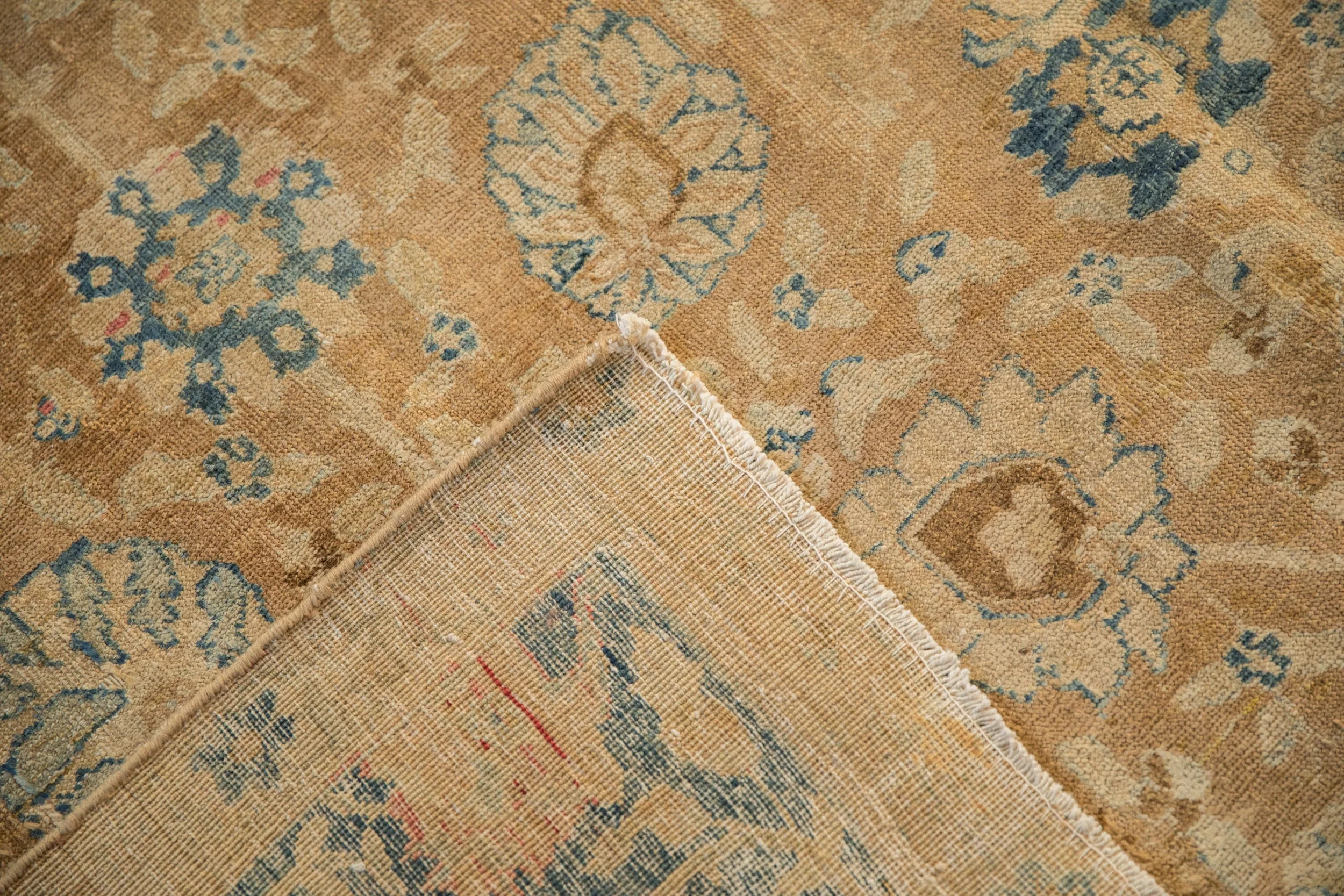 7x11 Antique Distressed Gold Wash Khoy Carpet - Image 12