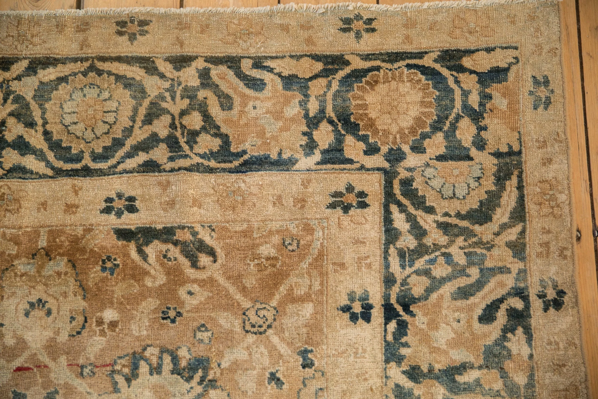 7x11 Antique Distressed Gold Wash Khoy Carpet - Image 3