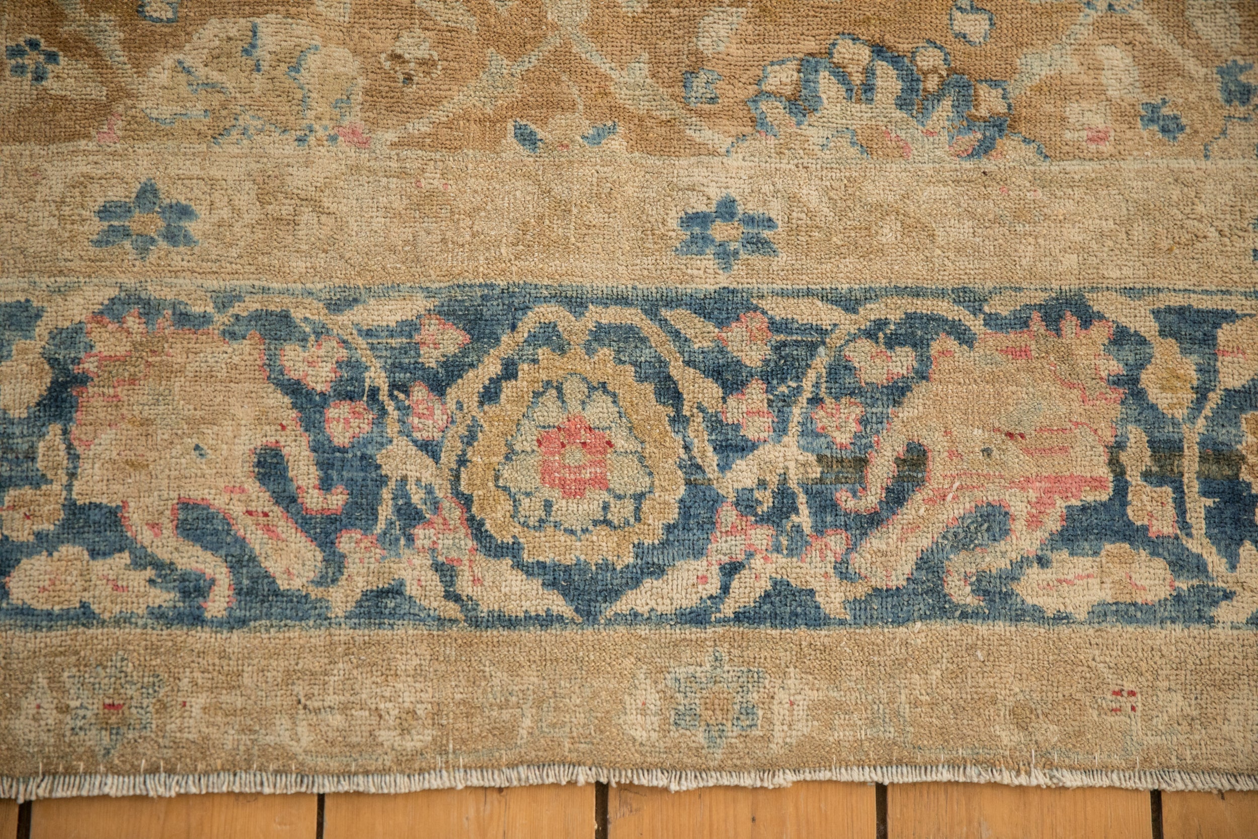 7x11 Antique Distressed Gold Wash Khoy Carpet - Image 8