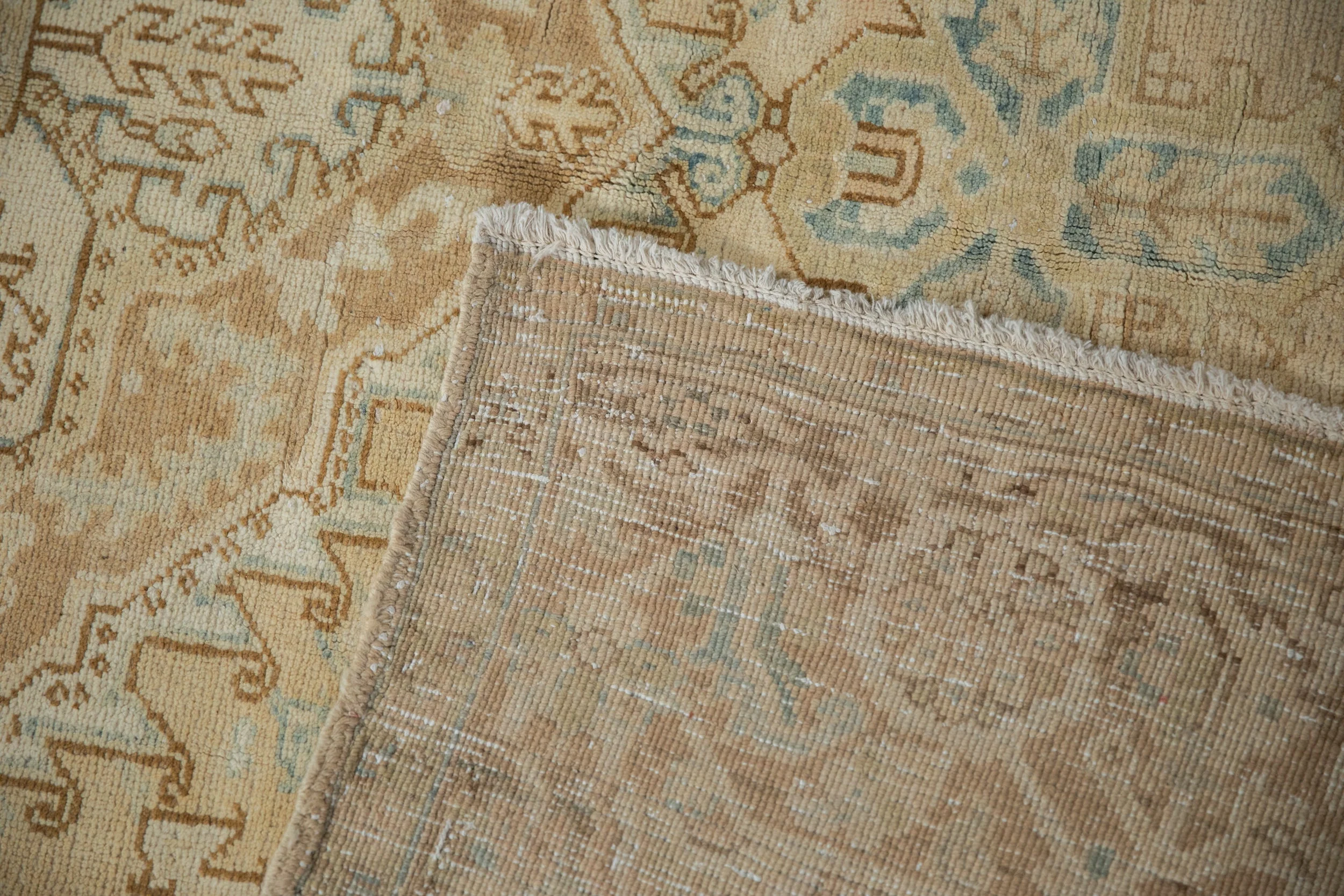 7x11 Vintage Distressed Heriz Carpet - Image 13