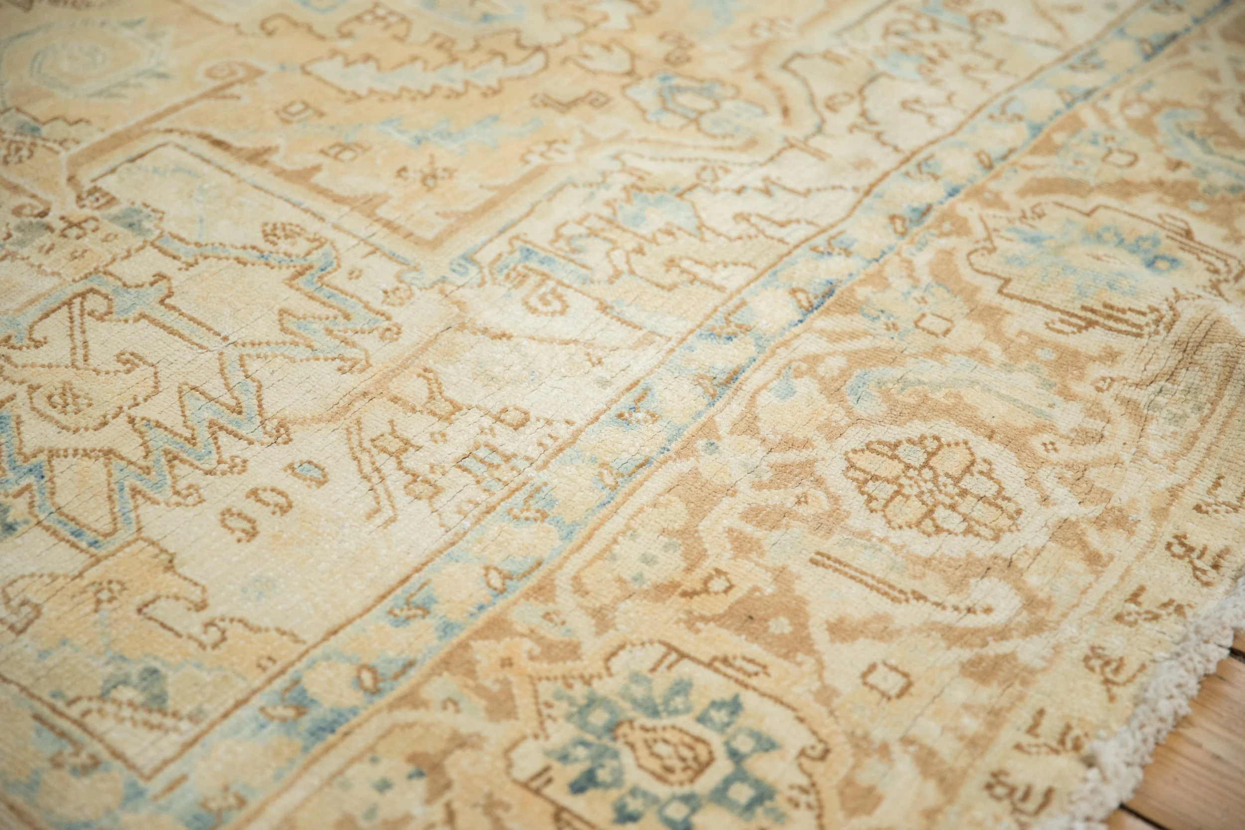 7x11 Vintage Distressed Heriz Carpet - Image 6